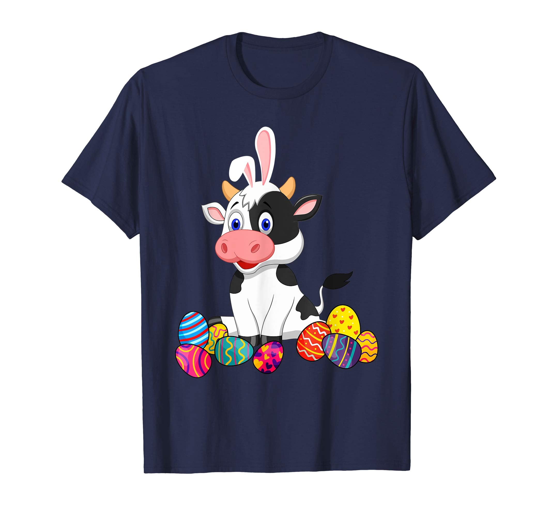 Cow Bunny Ear With Egg Easter Easter Day Shirt