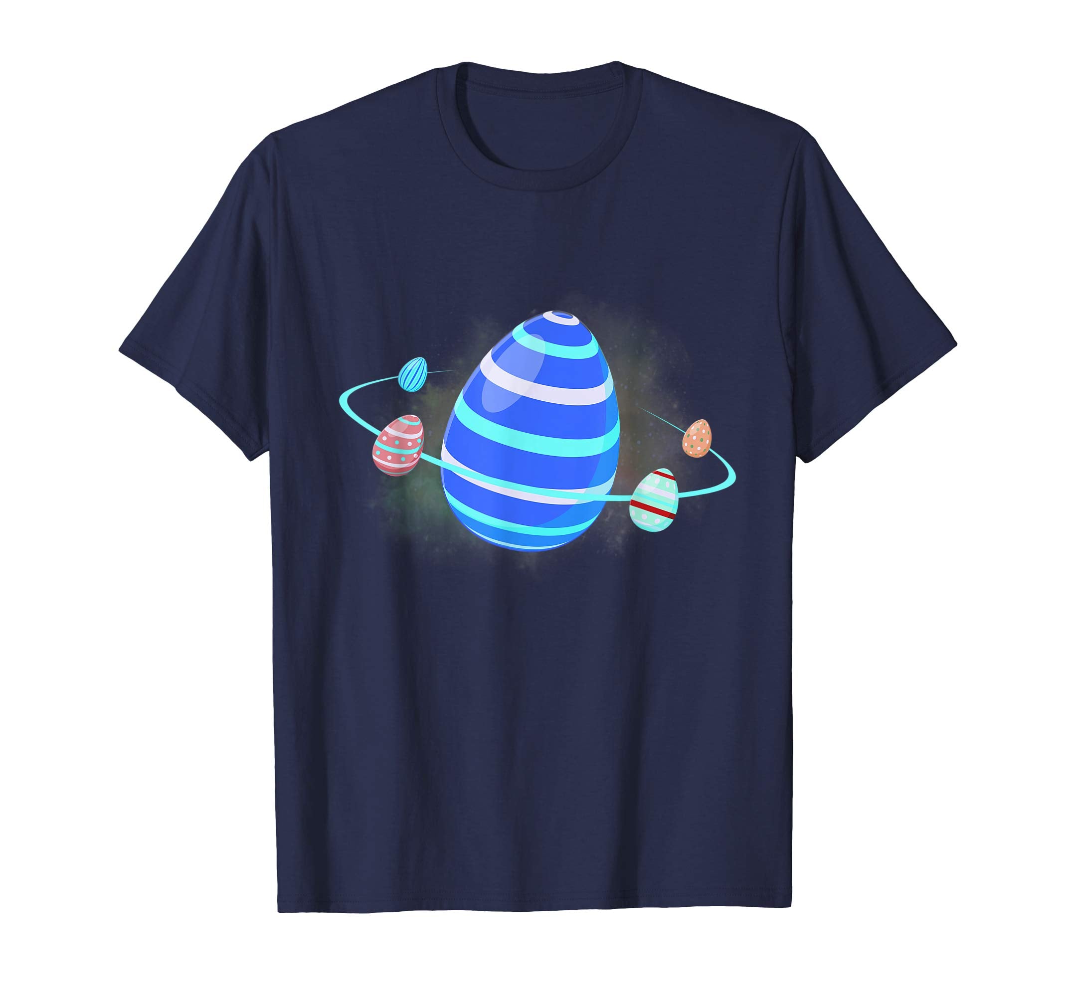 Egg Planet Space Easter Day T-Shirt