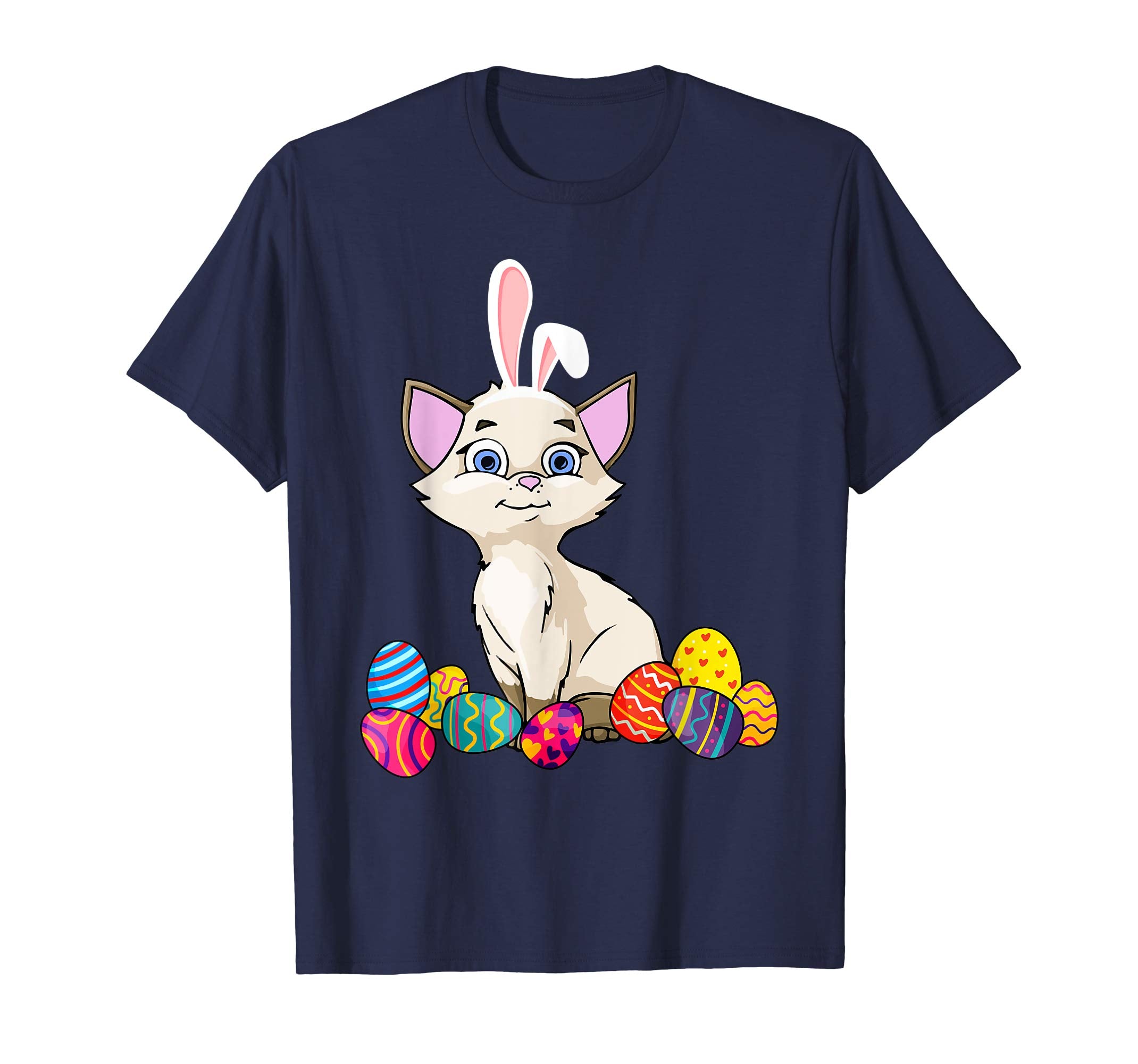 Cat Bunny Ear With Egg Easter Easter Day Shirt