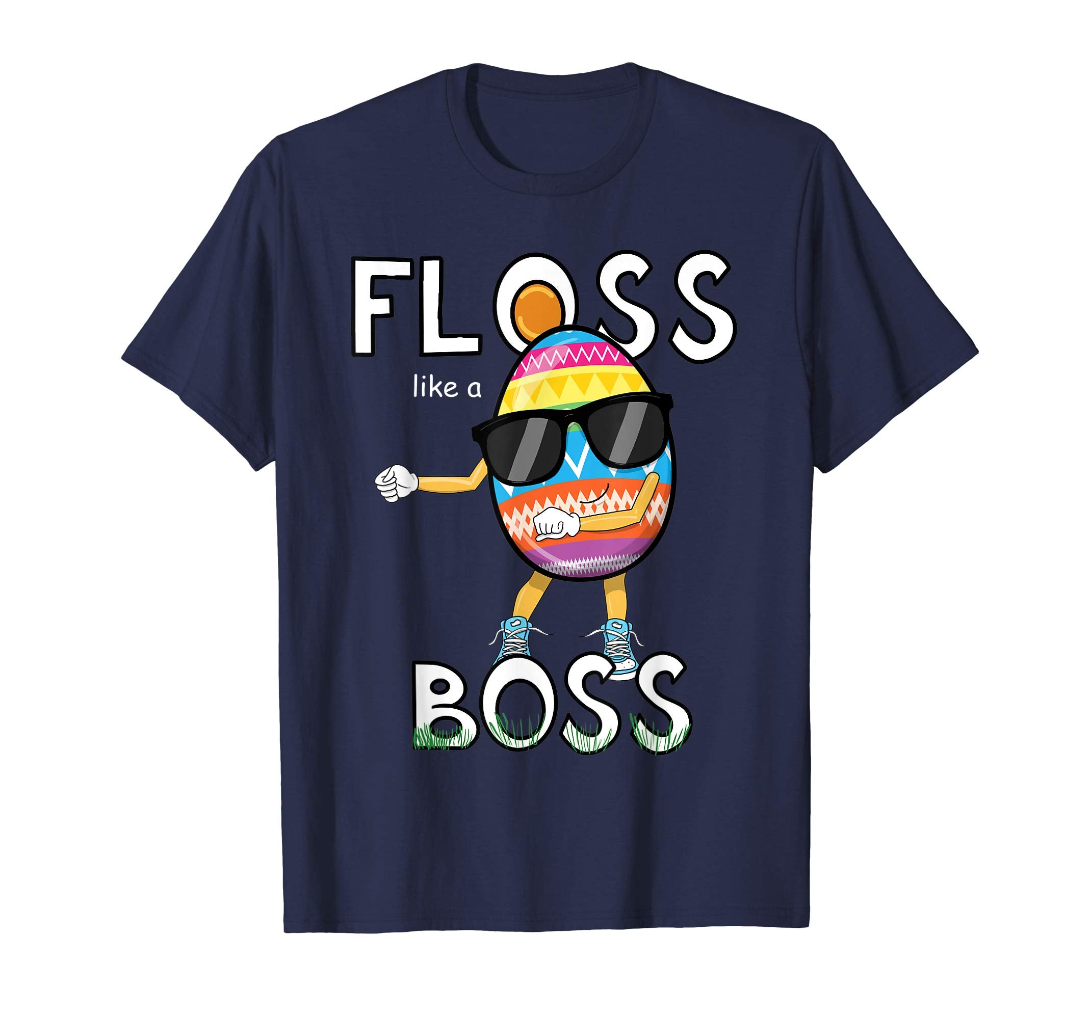 Floss Like A Boss Easter Egg Gift Shirt Boys Kids Flossing