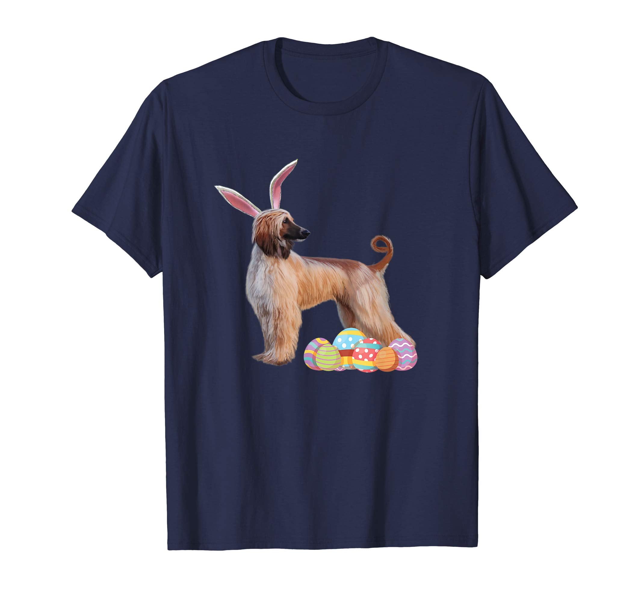 Easter Shirt Afghan Hound Funny Bunny Ears &amp; Eggs Gift