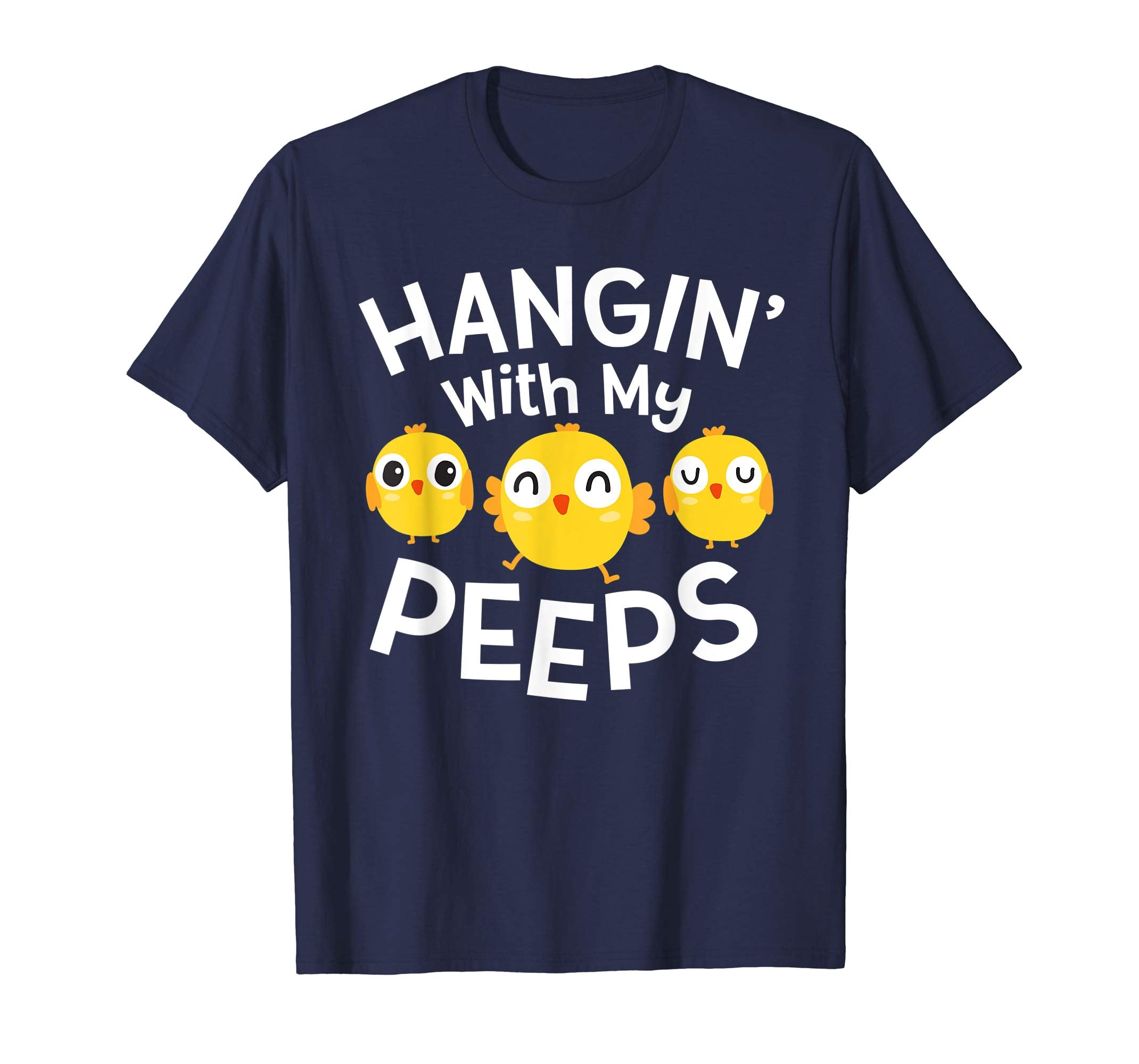 Hanging With My Peeps Happy Easter Kids Boys Girls T Shirt