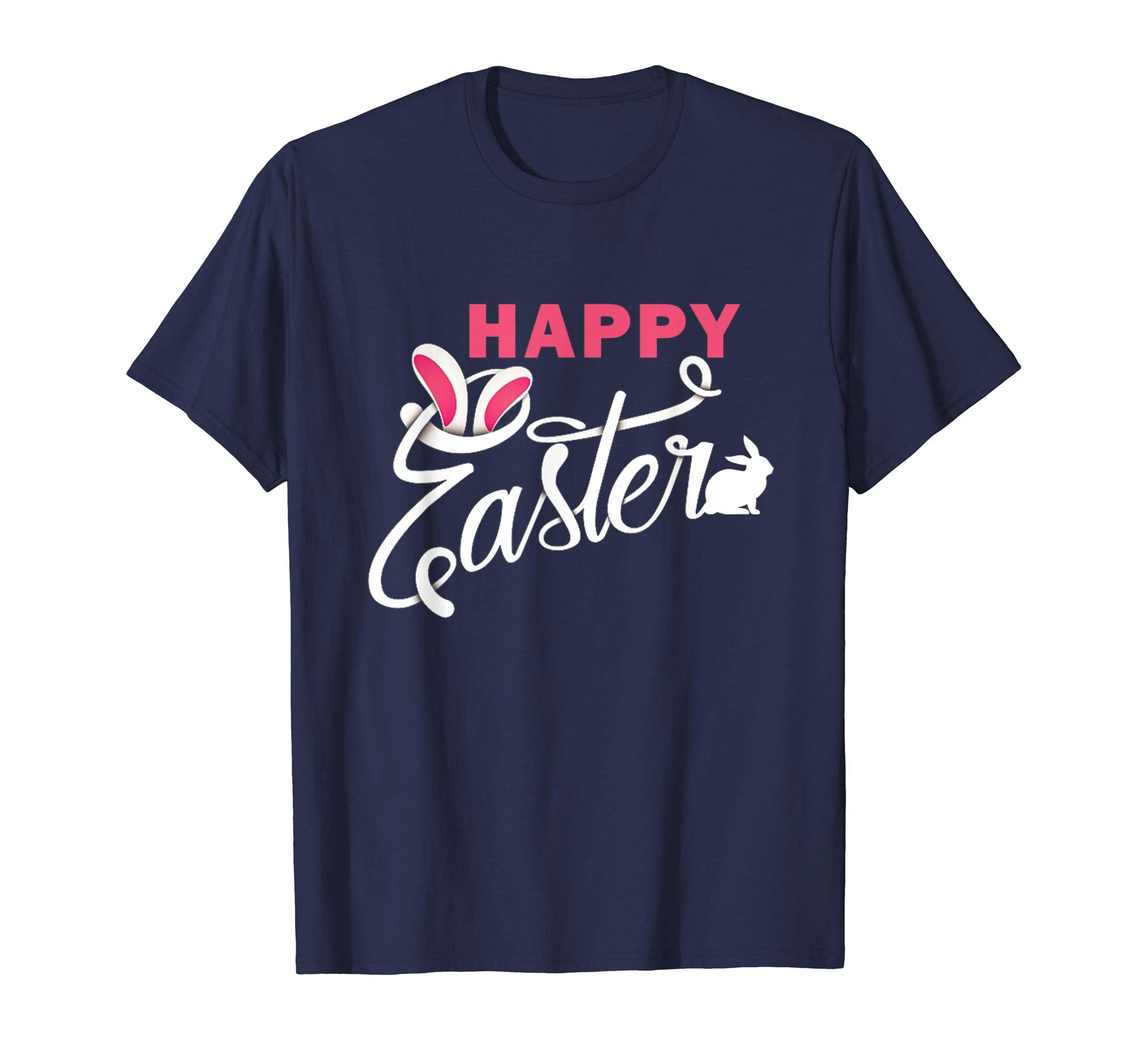 HAPPY EASTER Funny Bunny Shirt Girls Women Kids