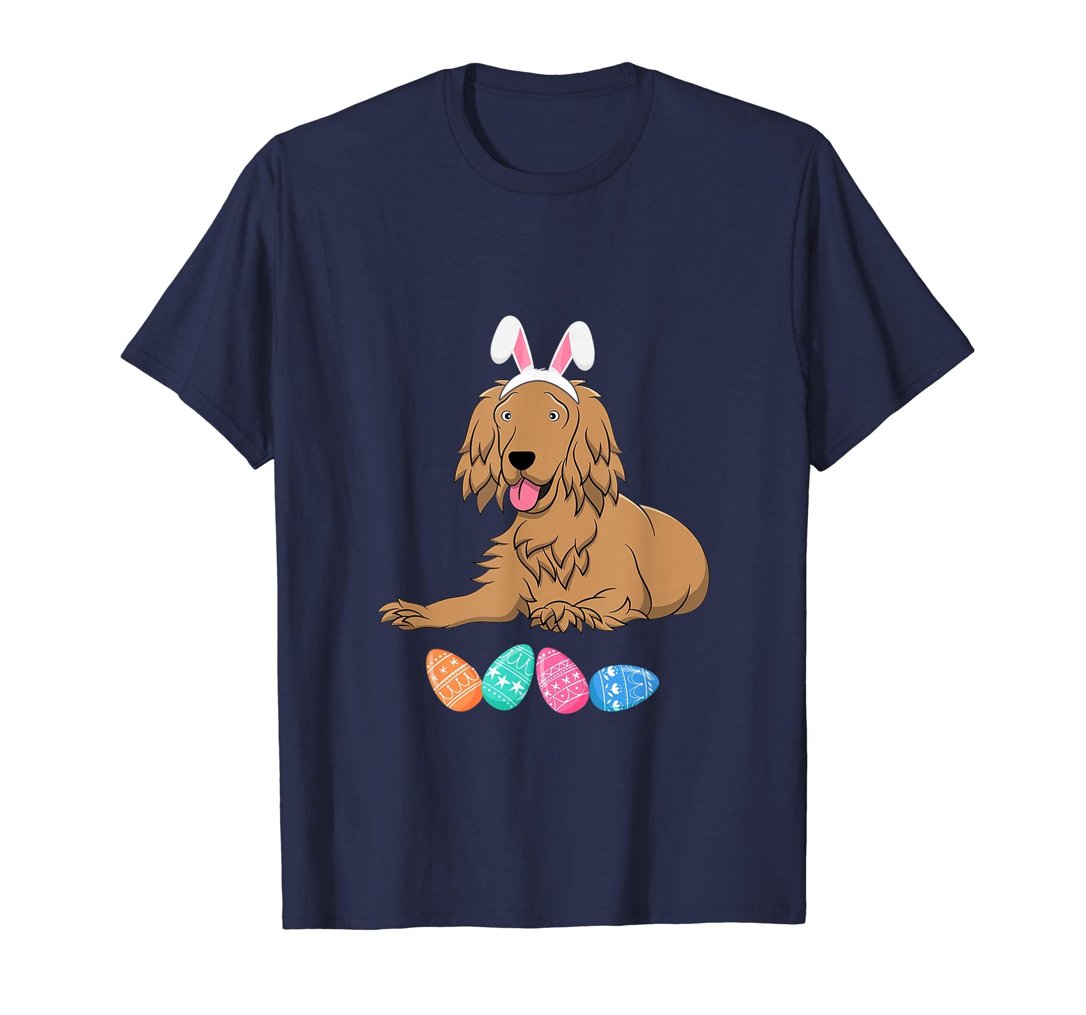 Funny Easter Cocker Spaniel With Bunny Ears And Eggs T Shirt