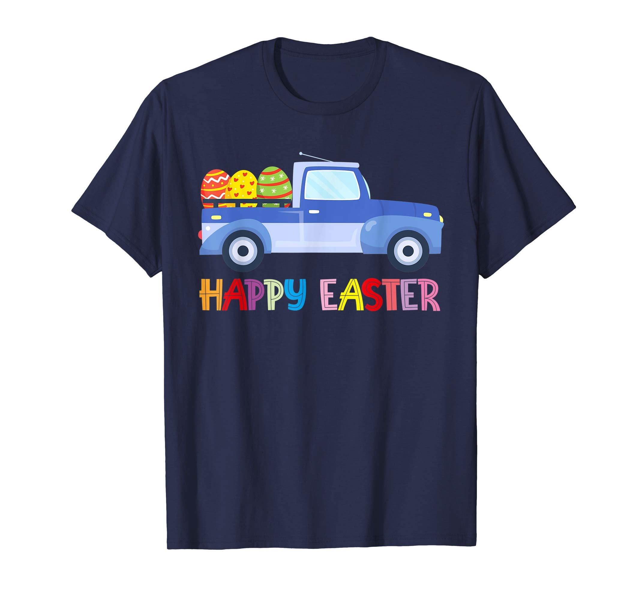 Happy Easter Truck Egg Hunt Is On Kids Boys Girls Shirt Gift