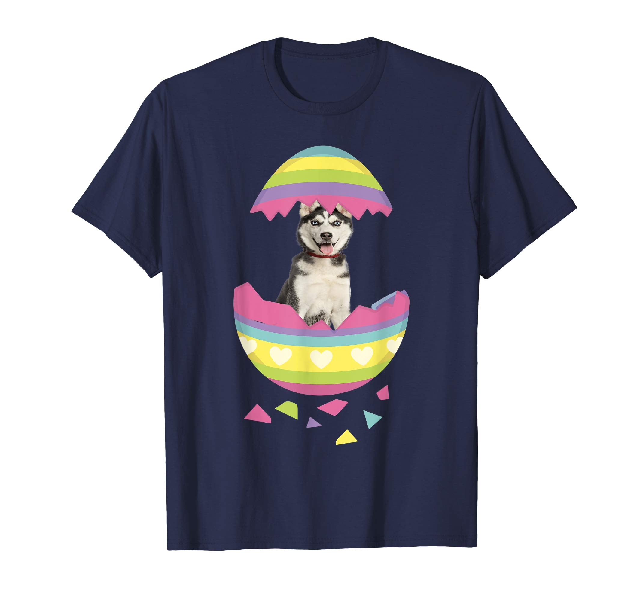 Siberian Husky Easter Egg T-Shirt Dog Lover