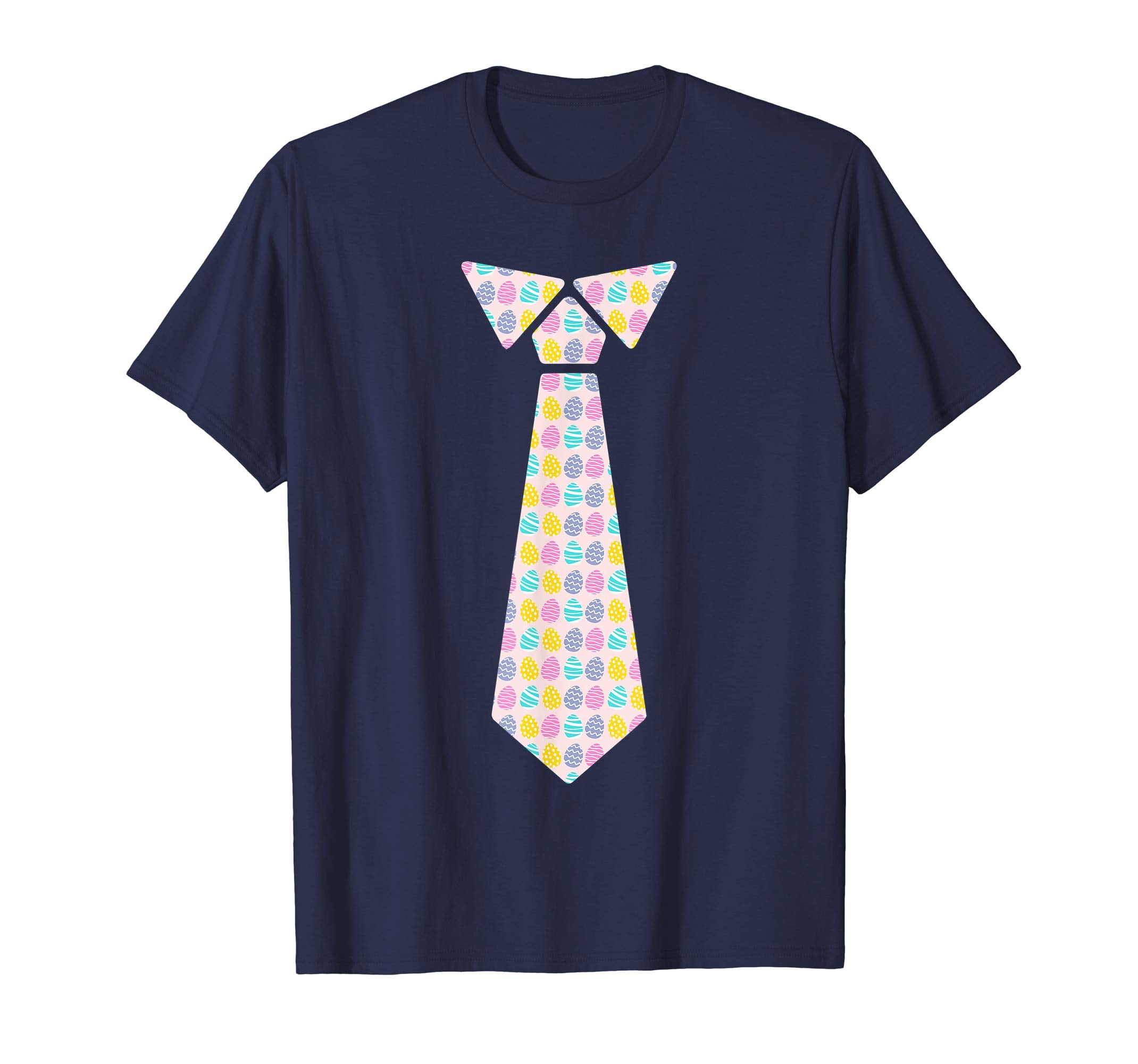 Funny Necktie Easter Egg Pattern Colorful Egg Easter T-Shirt