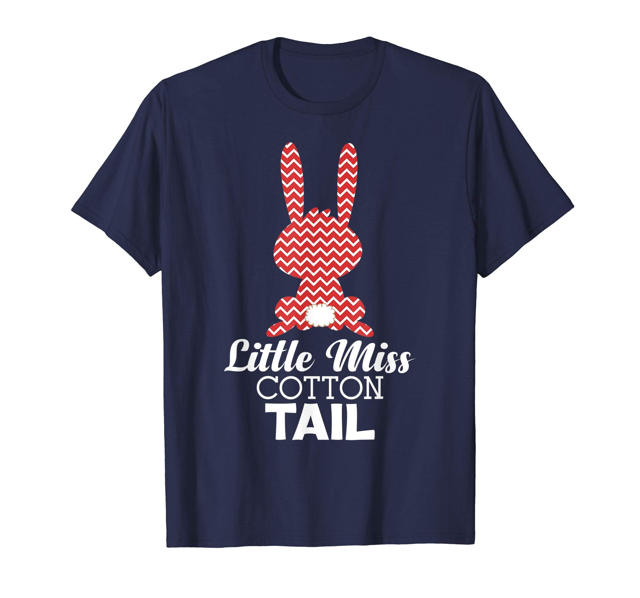 Little Miss Cotton Tail Bunny Happy Easter Day T-Shirt Egg