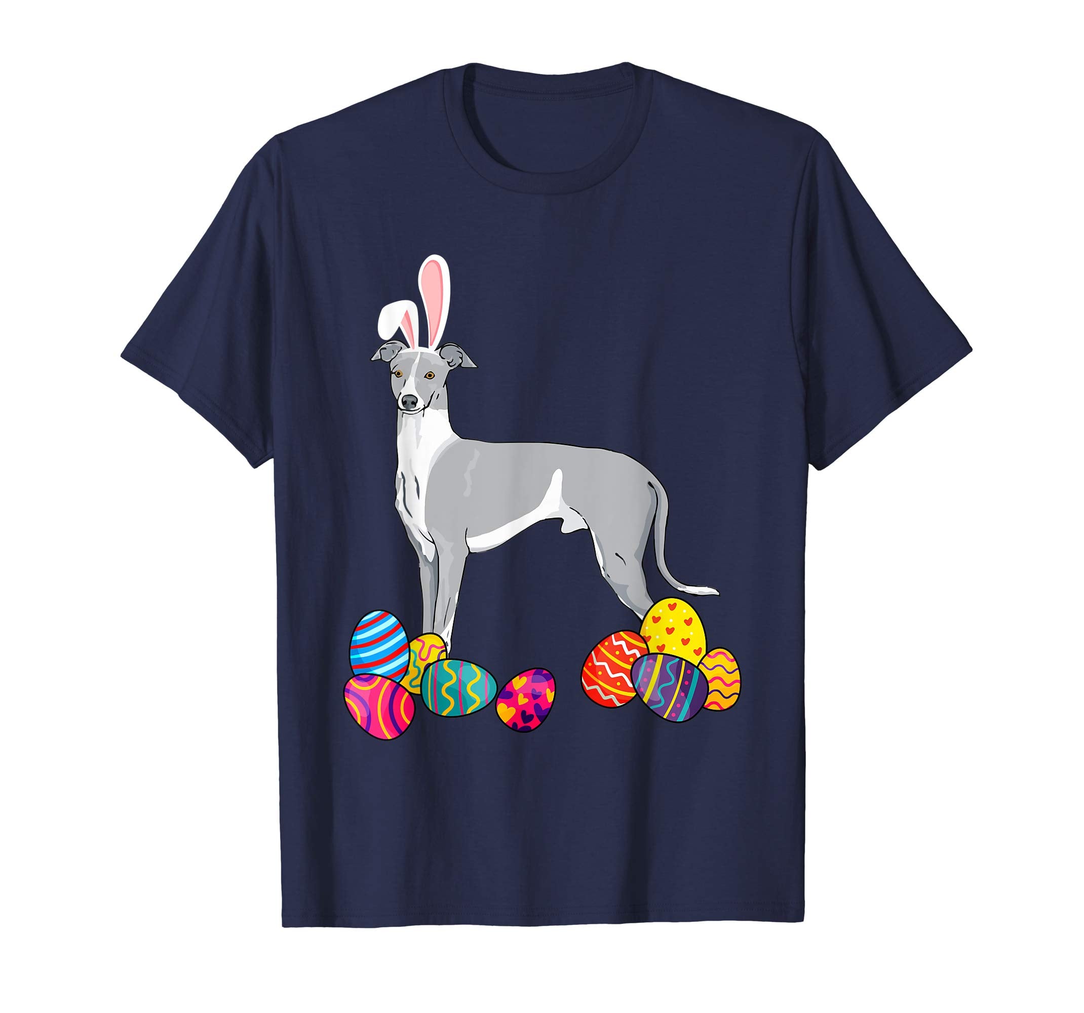Whippet Bunny Ear With Egg Easter Easter Day Shirt
