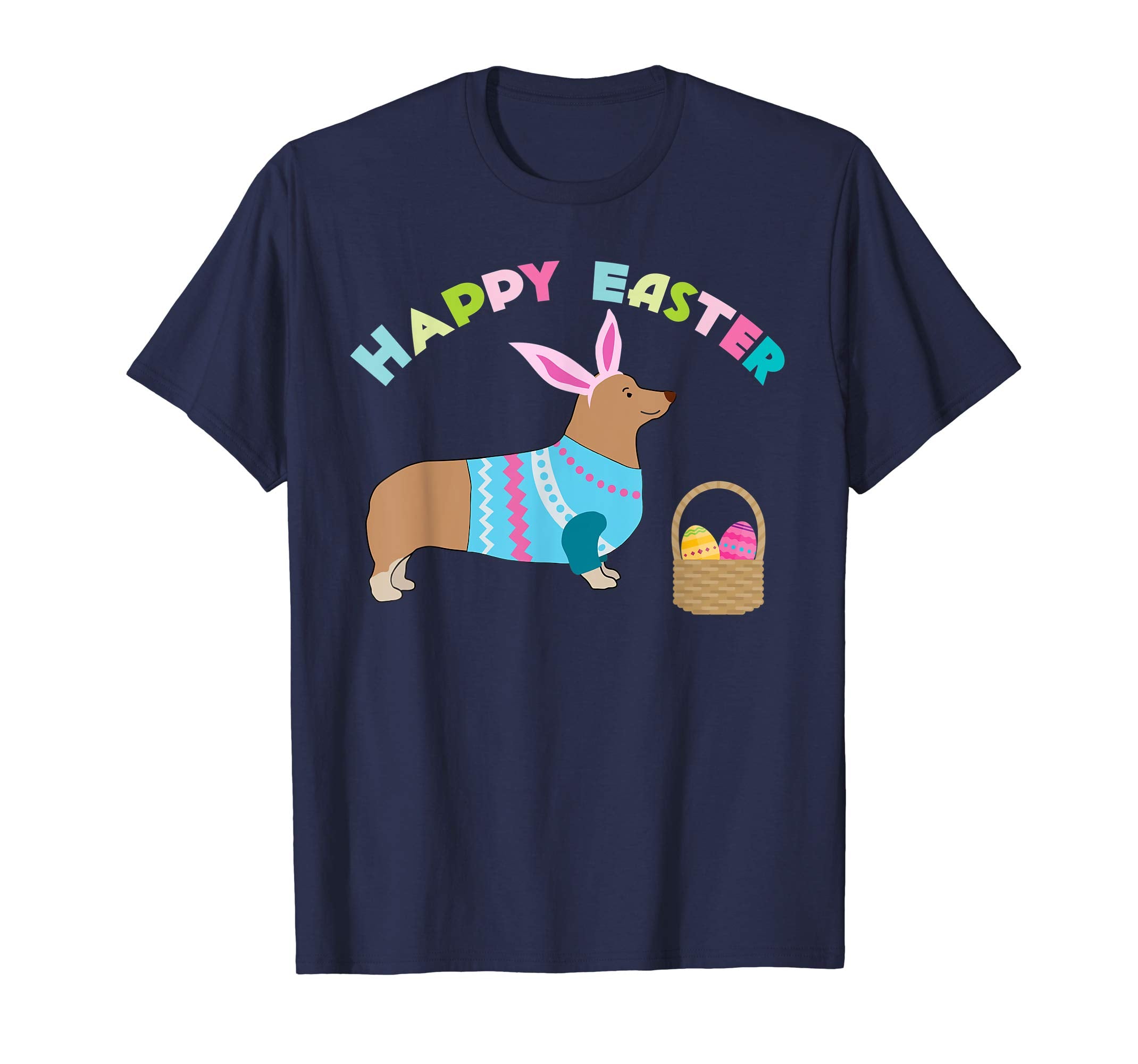 Corgi Easter T-shirt Pembroke Welsh Corgi in Dog Dress