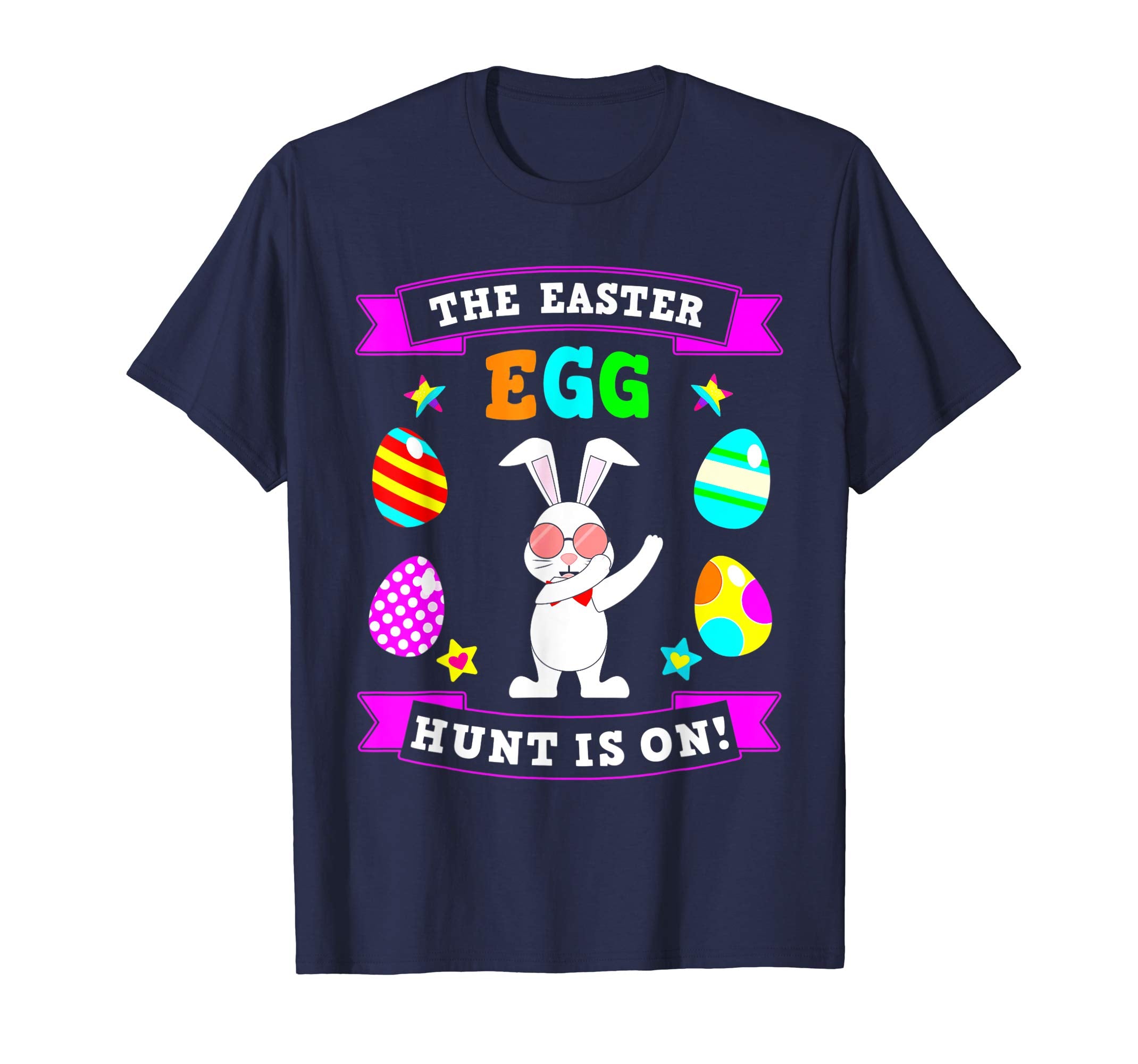 Easter Egg Hunt is On Dabbing Easter Bunny Tshirt
