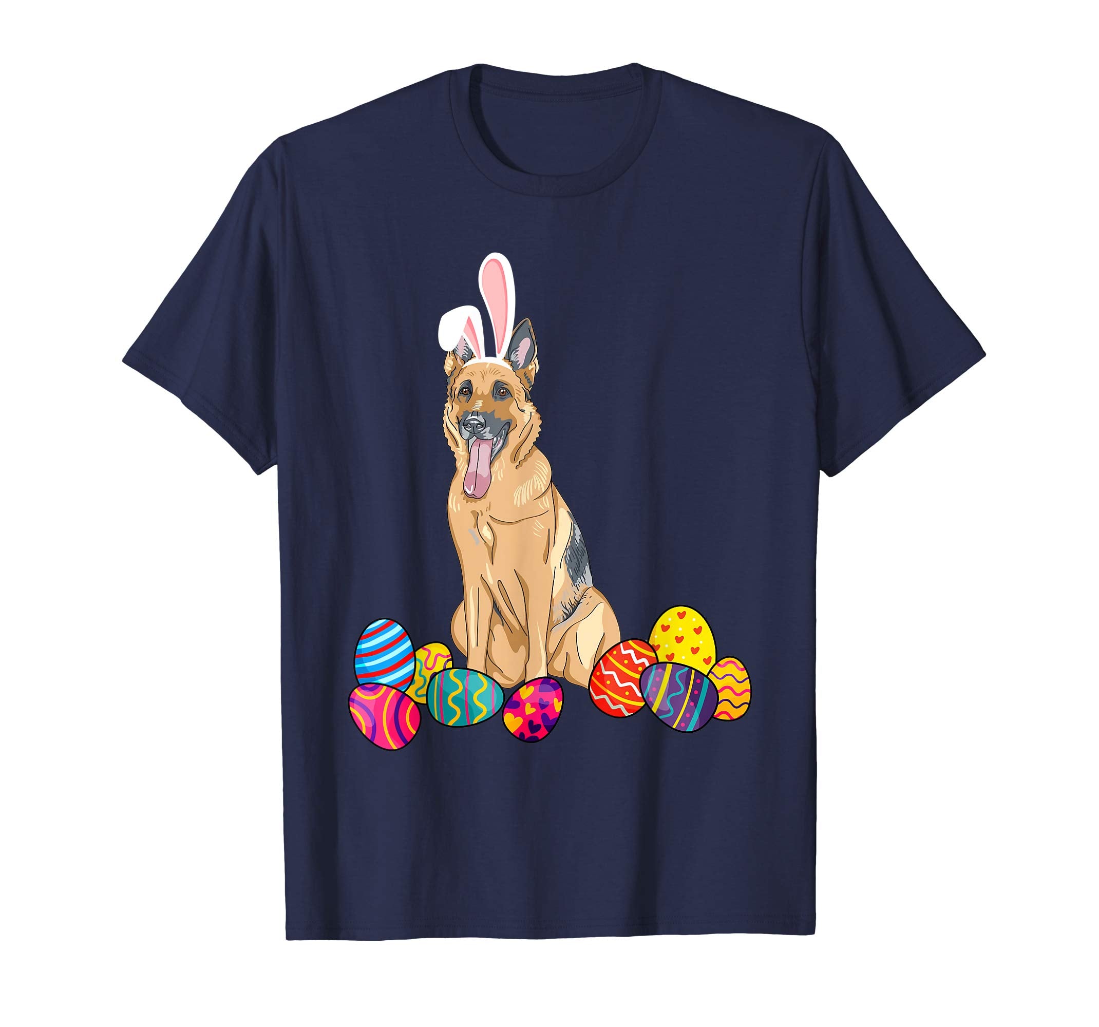 German Shepherd Bunny Ear With Egg Easter Easter Day Shirt