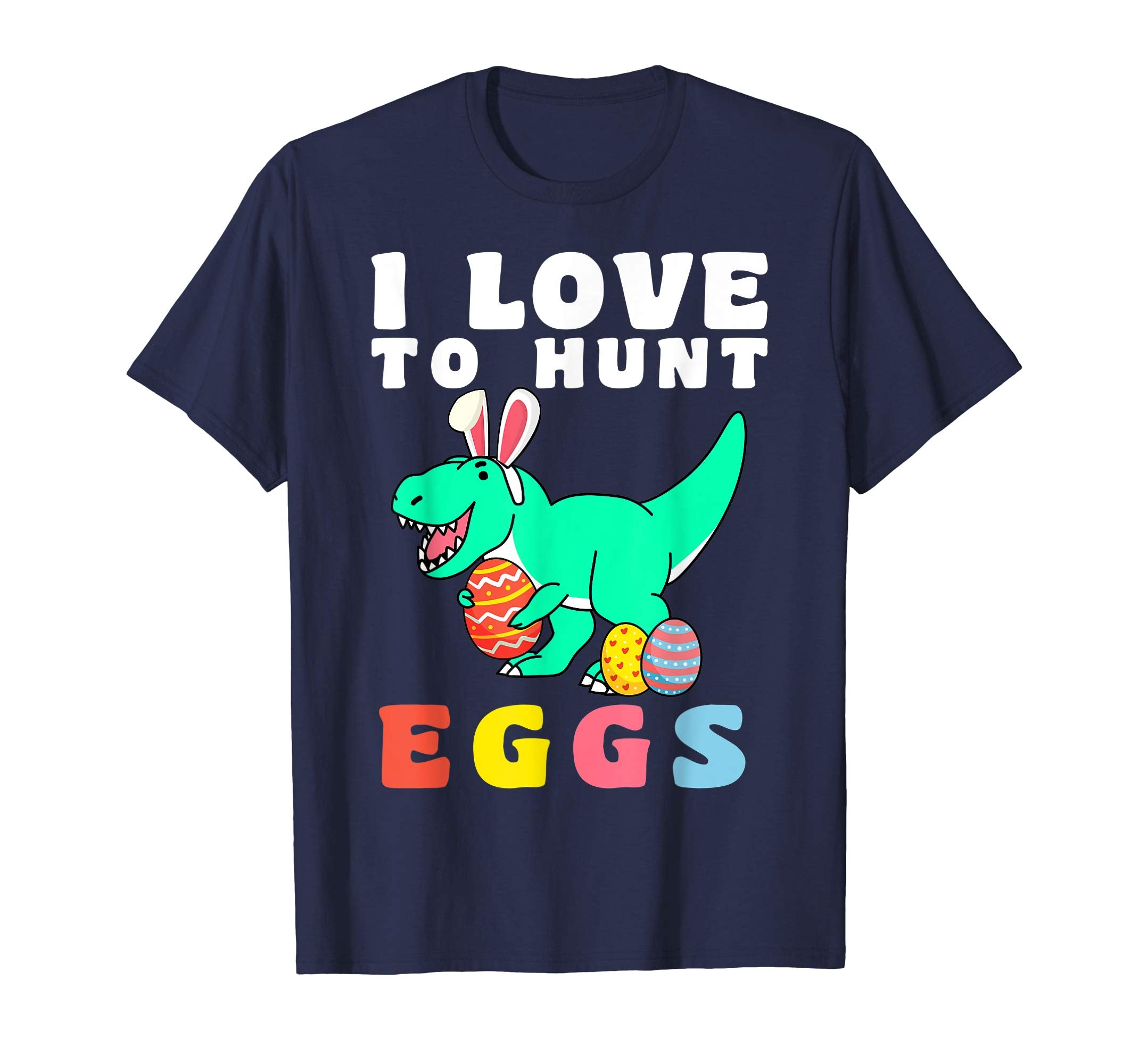 Easter Egg Hunt Shirt T Rex Dinosaur Bunny Easter Shirt Kids