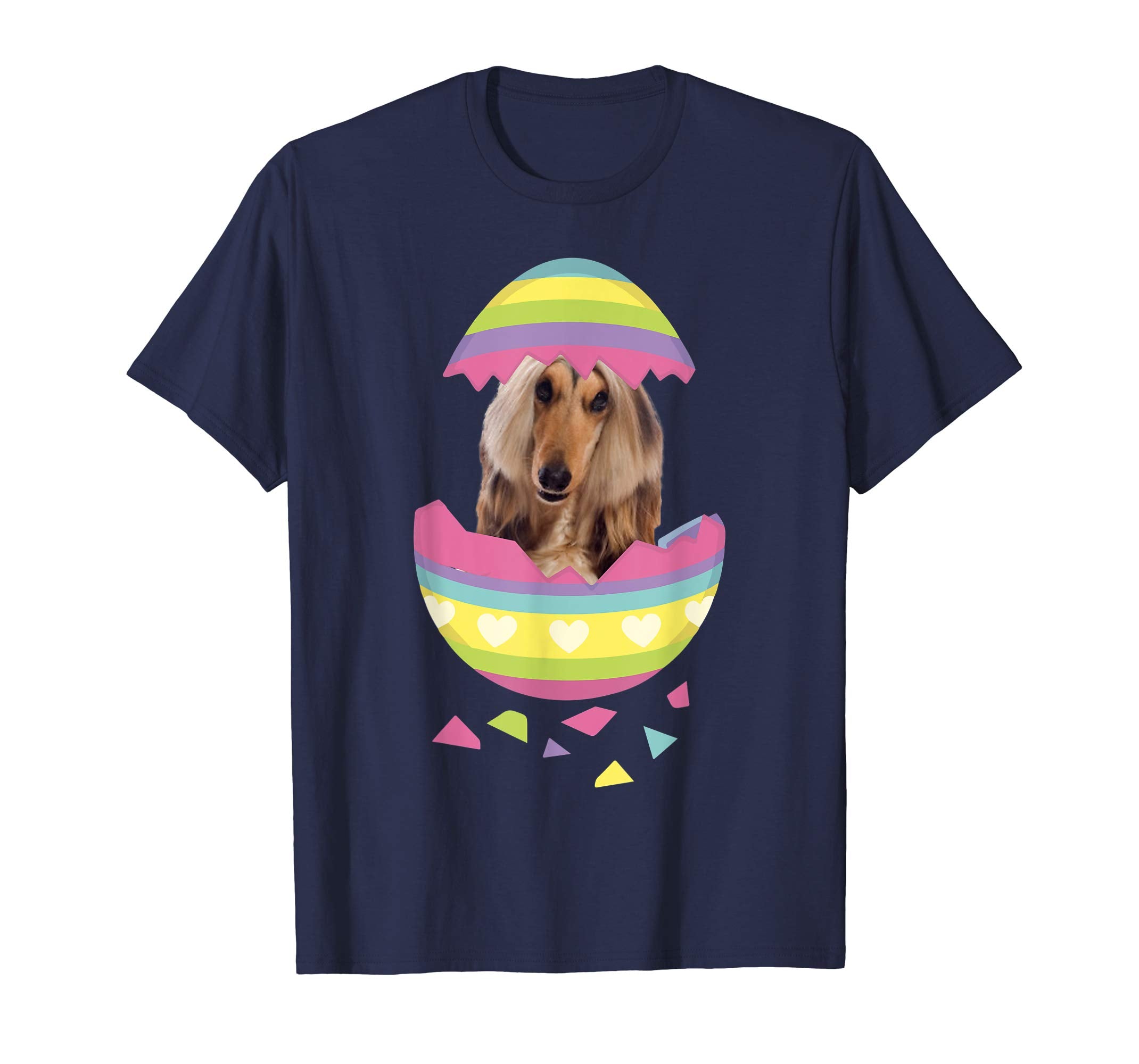 Afghan Hound Easter Egg T-Shirt Dog Lover