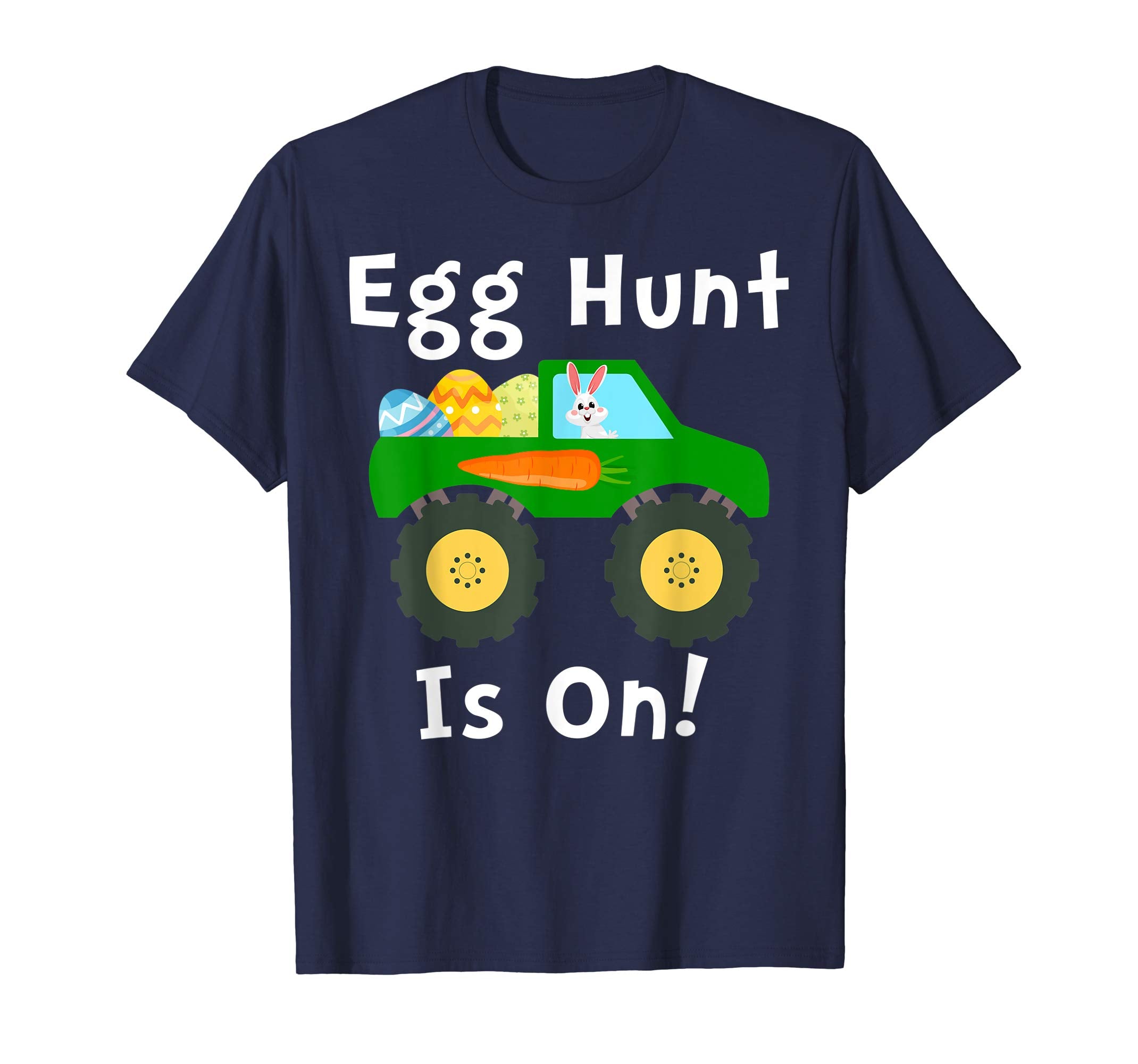 Egg Hunt Is On Shirt Monster- Truck Lovers Easter Kids Shir
