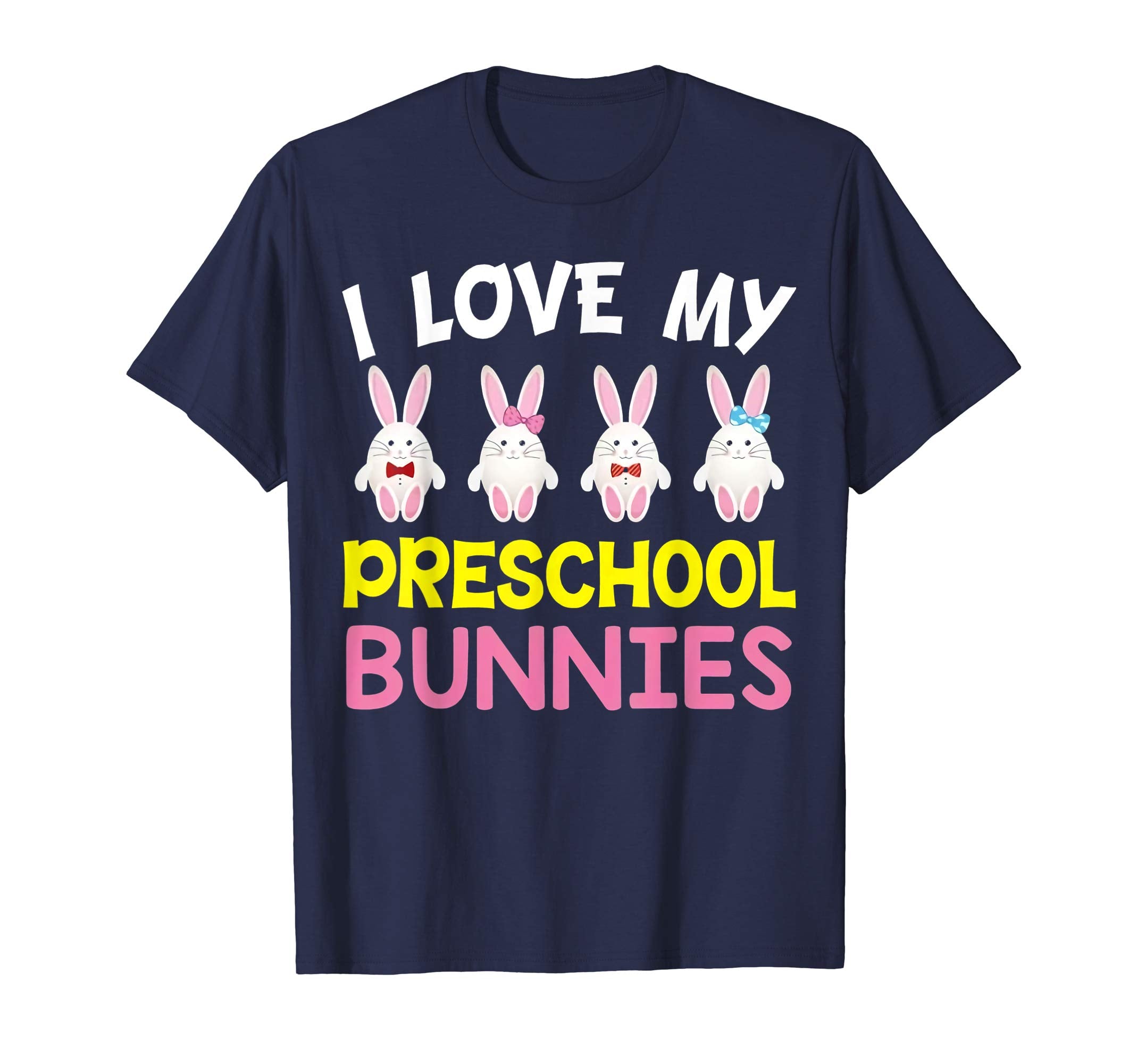 I Love My Preschool Peeps Bunnies Easter Teacher Shirt
