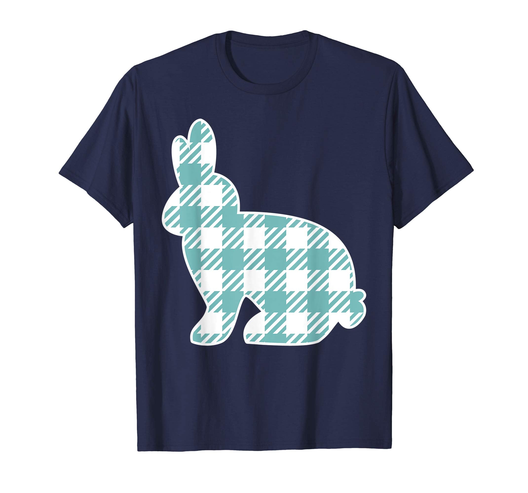 Buffalo Plaid Easter Bunny Shirt for Boys Men Kids Rabbit