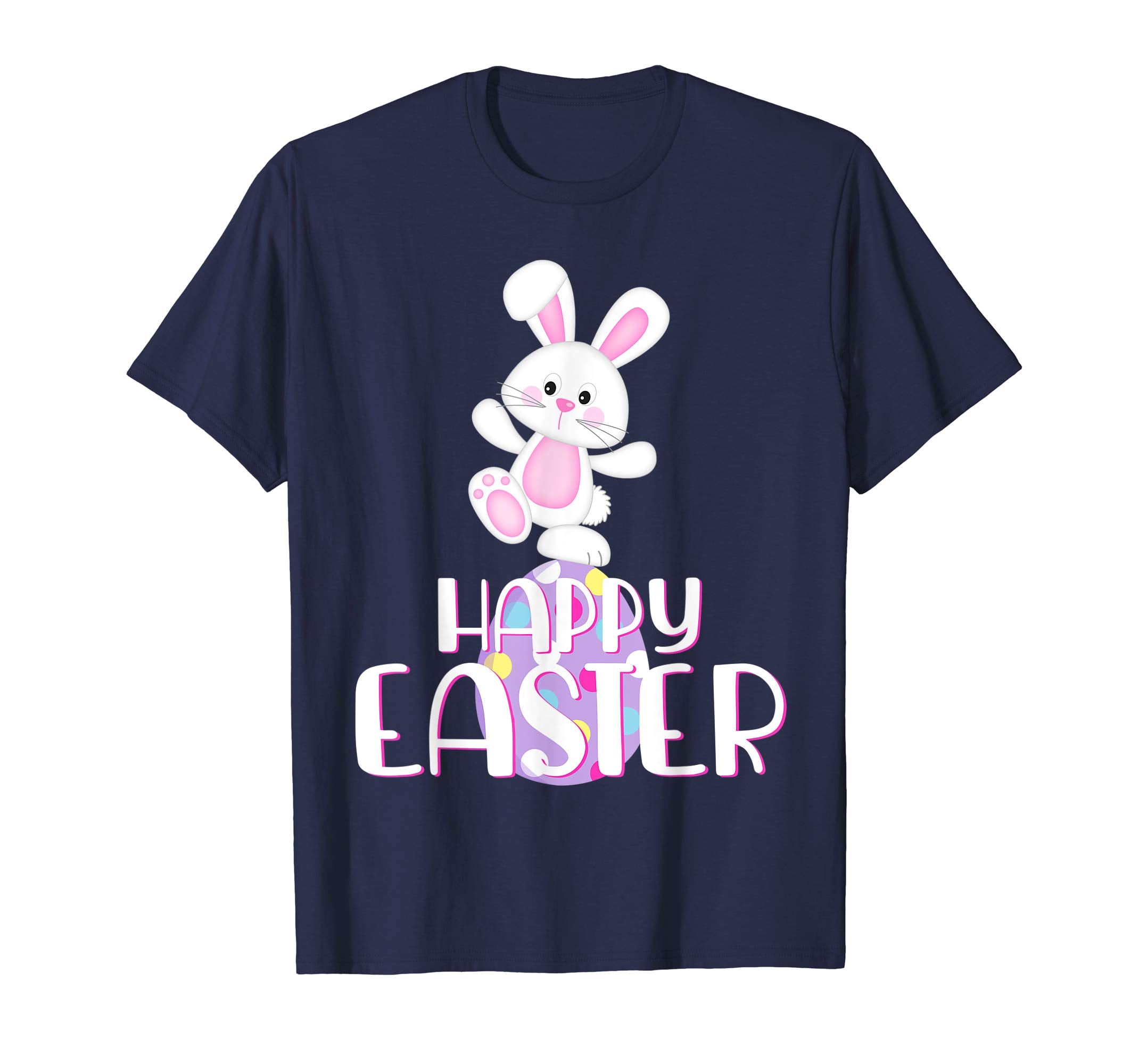 Happy Easter Shirt Cute Bunny &amp; Colorful Egg Easter Gift