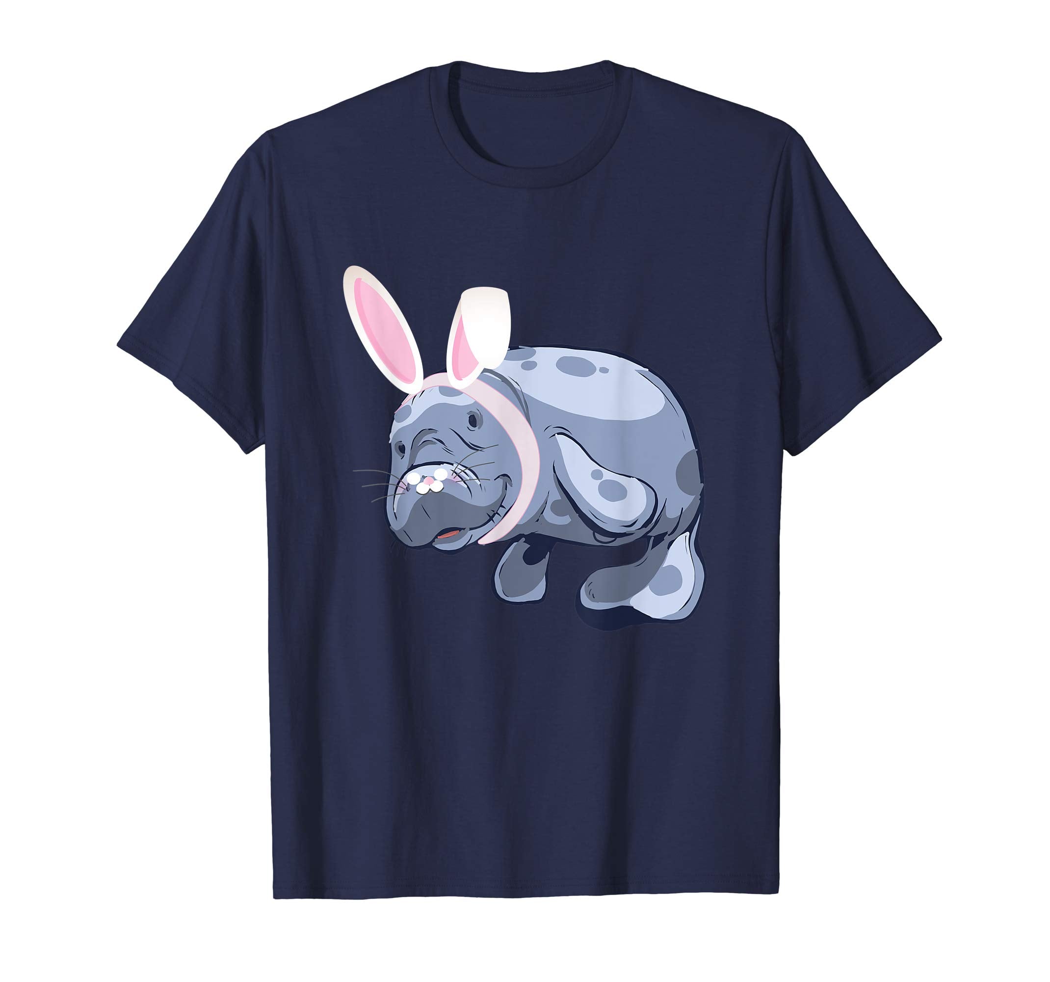 Funny Manatee Easter Bunny TShirt Gift Kids Adults