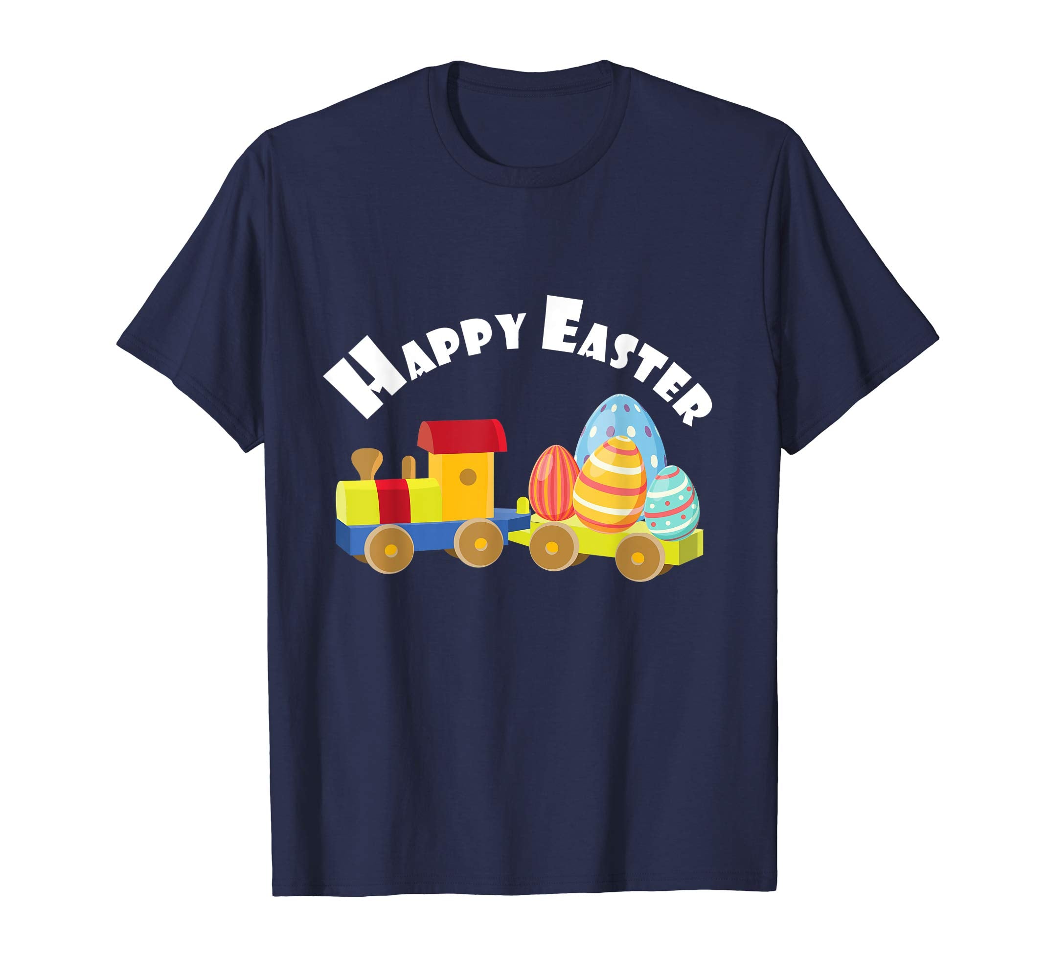 Egg Hunt Kids Gift Happy Easter Train TShirt April Fools Day