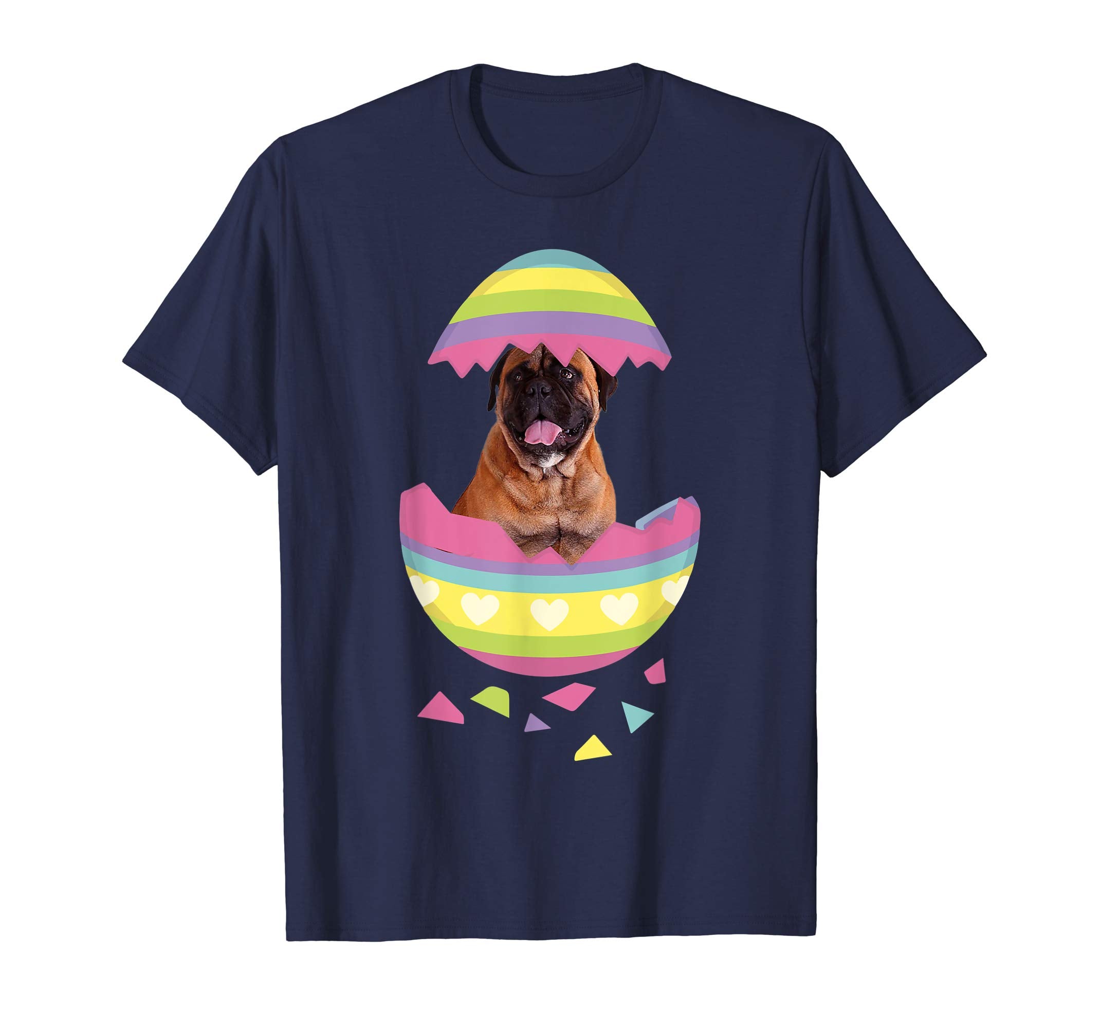 Bullmastiff Easter Egg T-Shirt Dog Lover