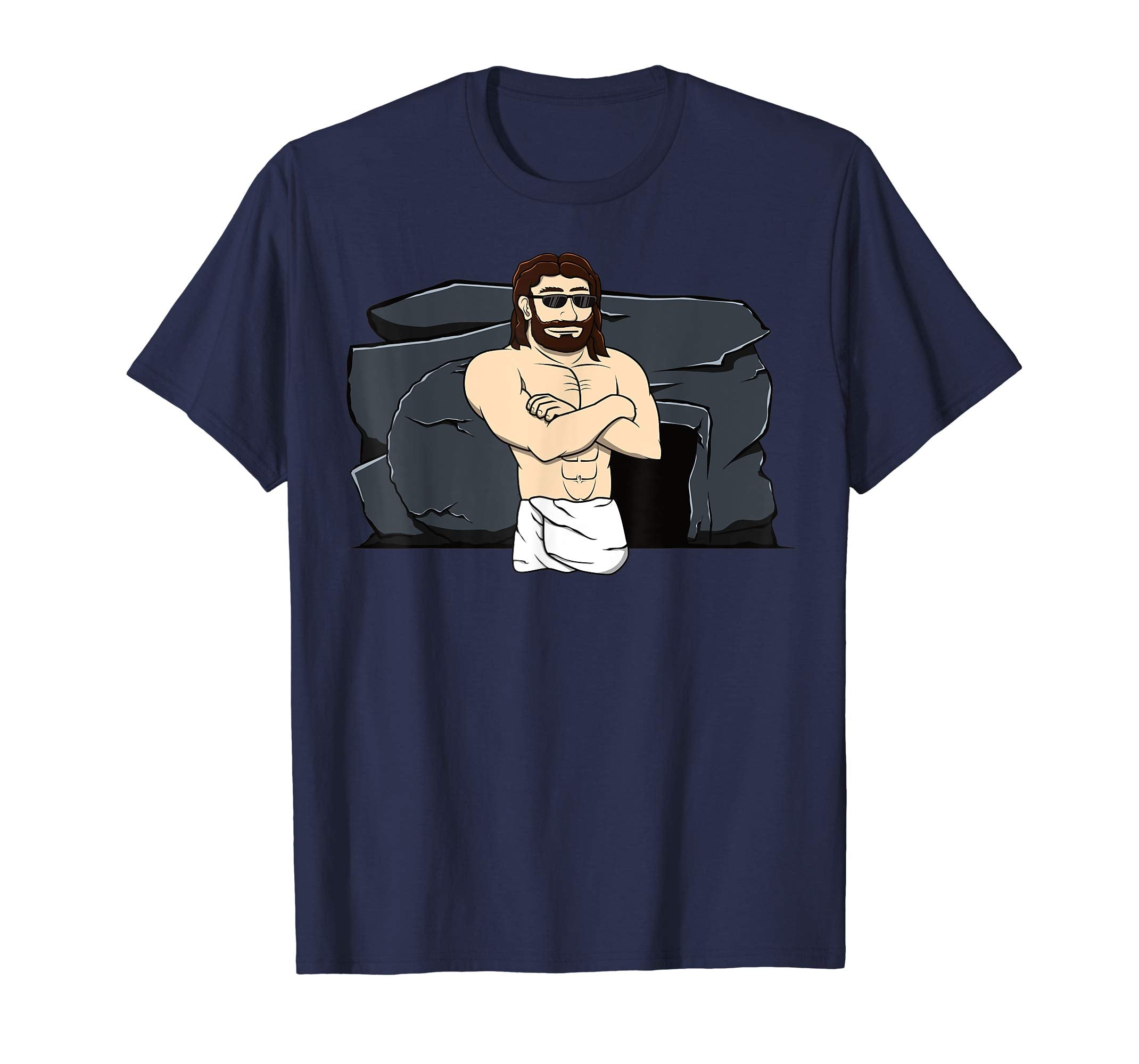 Easter Jesus T Shirt Resurrection Stone Rolling Let's Roll