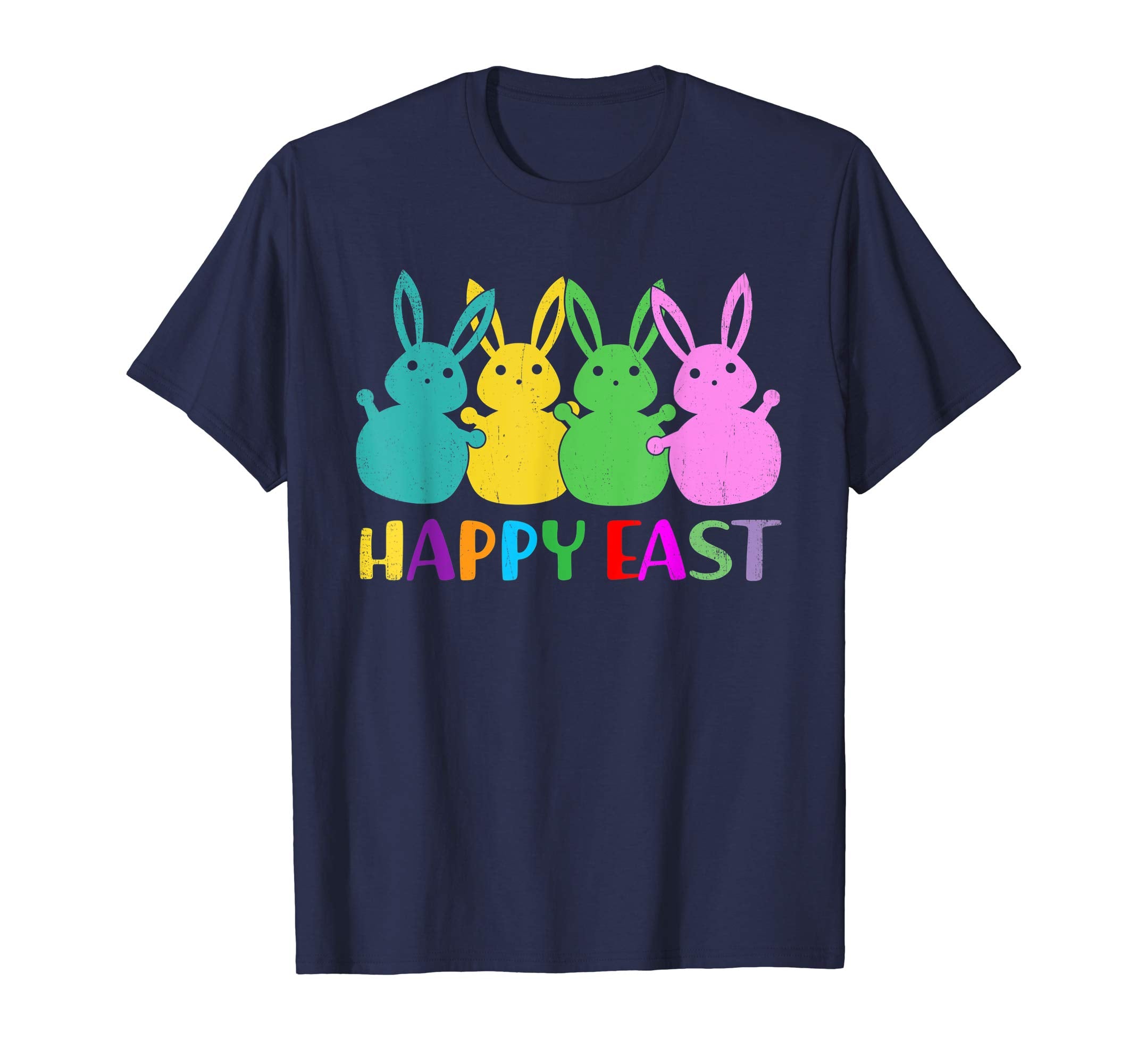 Happy Easter Shirt Colorful Bunny Eggs Gift TShirt