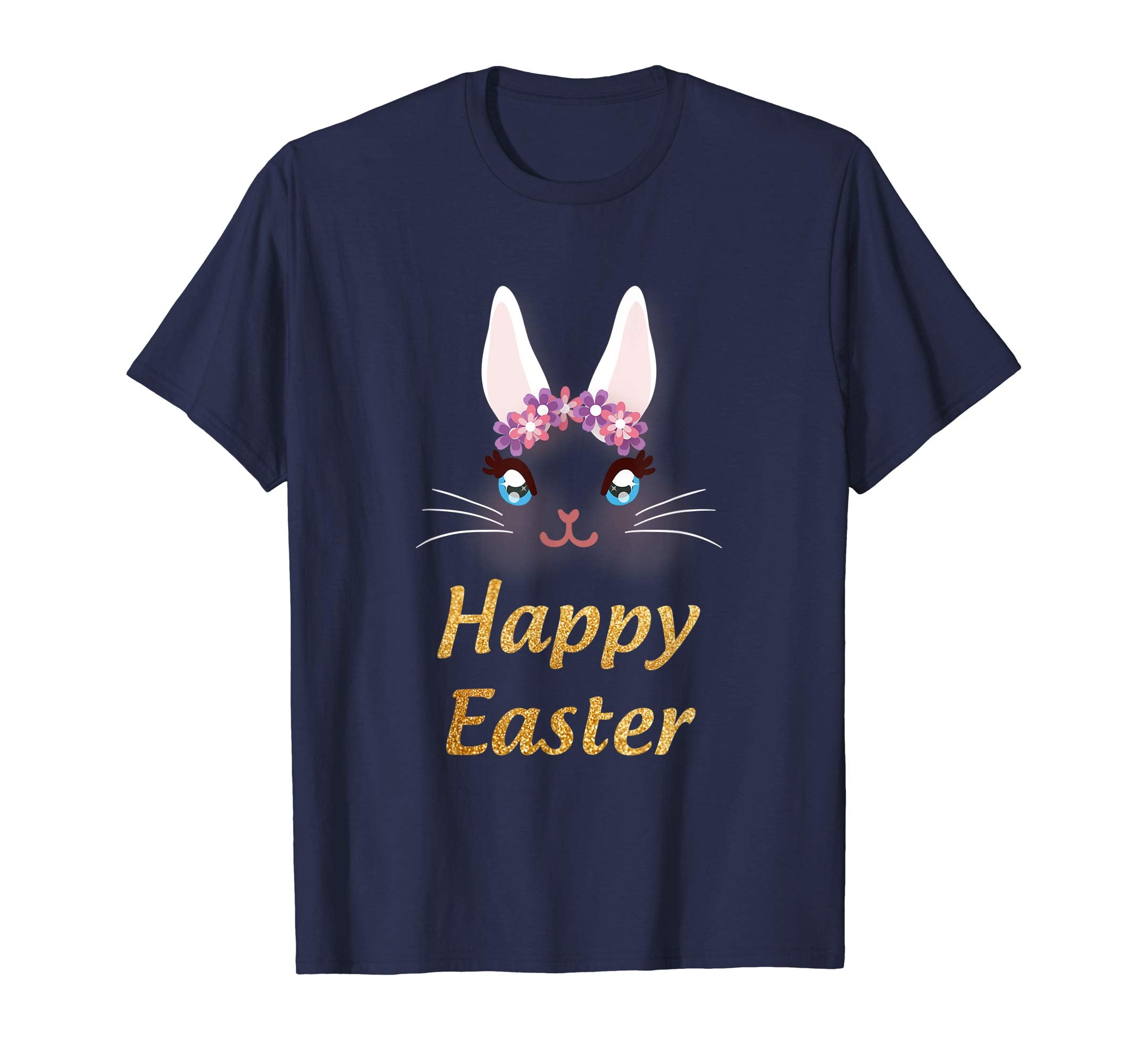 Happy Easter Bunny Princess T Shirt Easter Gift For Girls