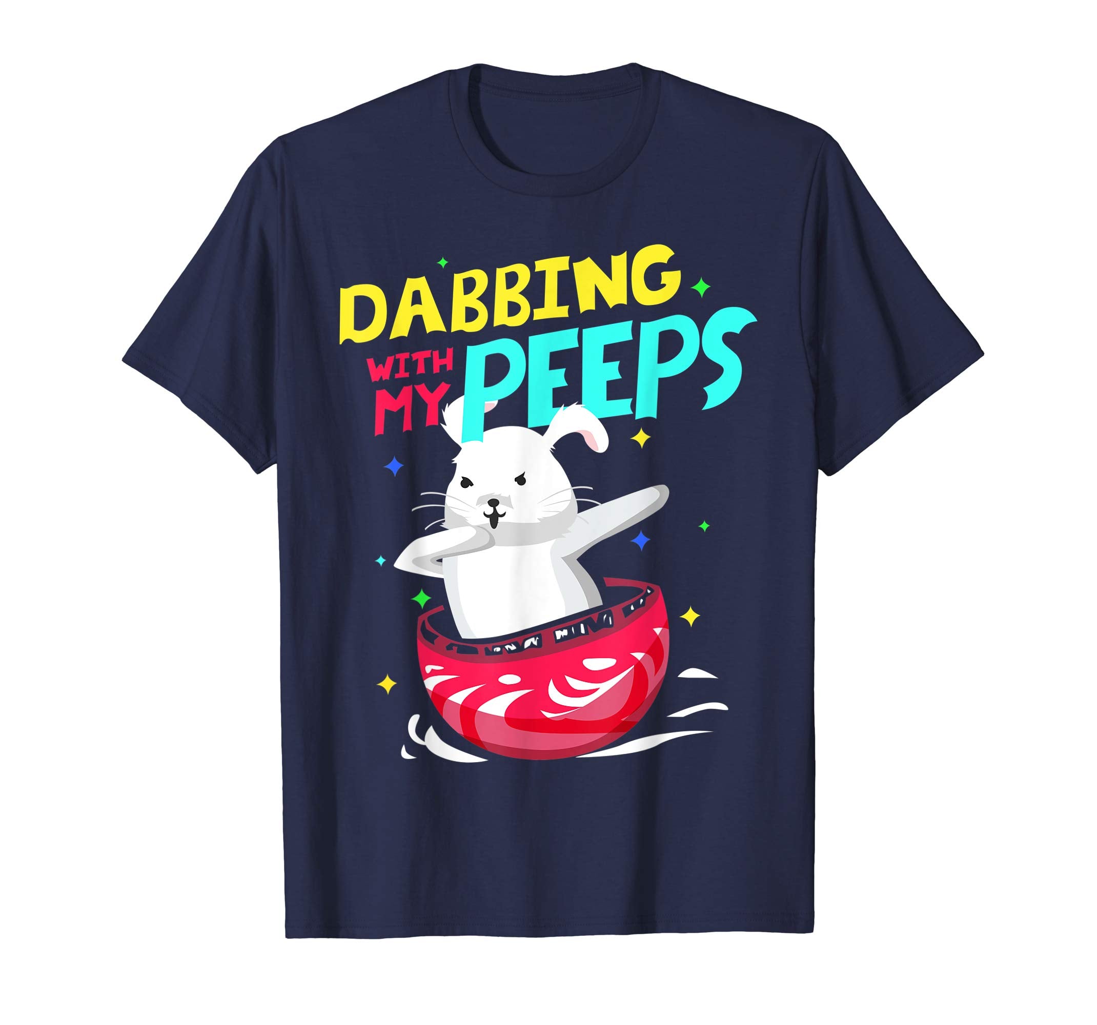 Dabbing Easter Bunny Shirt Dabbing with My Peeps Kids Gift.