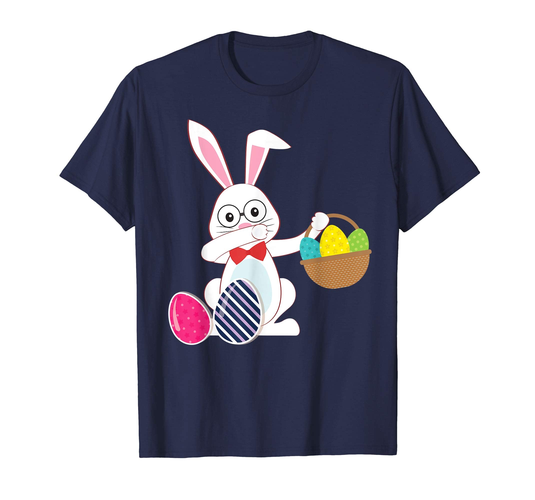 Cute Bunny Dab Dabbing Around The Easter Eggs T-Shirt Lovely