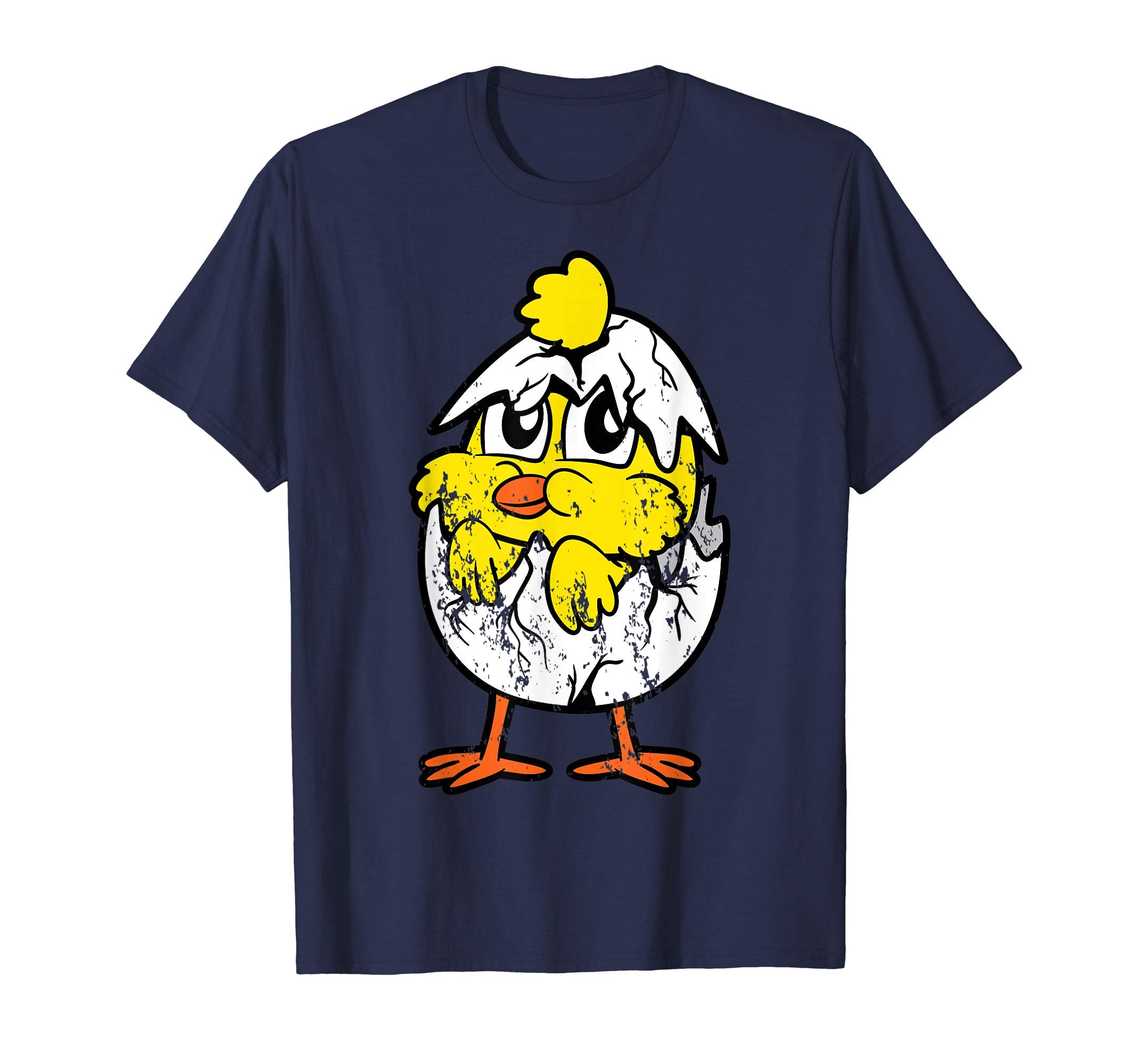Retro Vintage Grunge Funny Easter Egg Chicken Bird T-Shirt