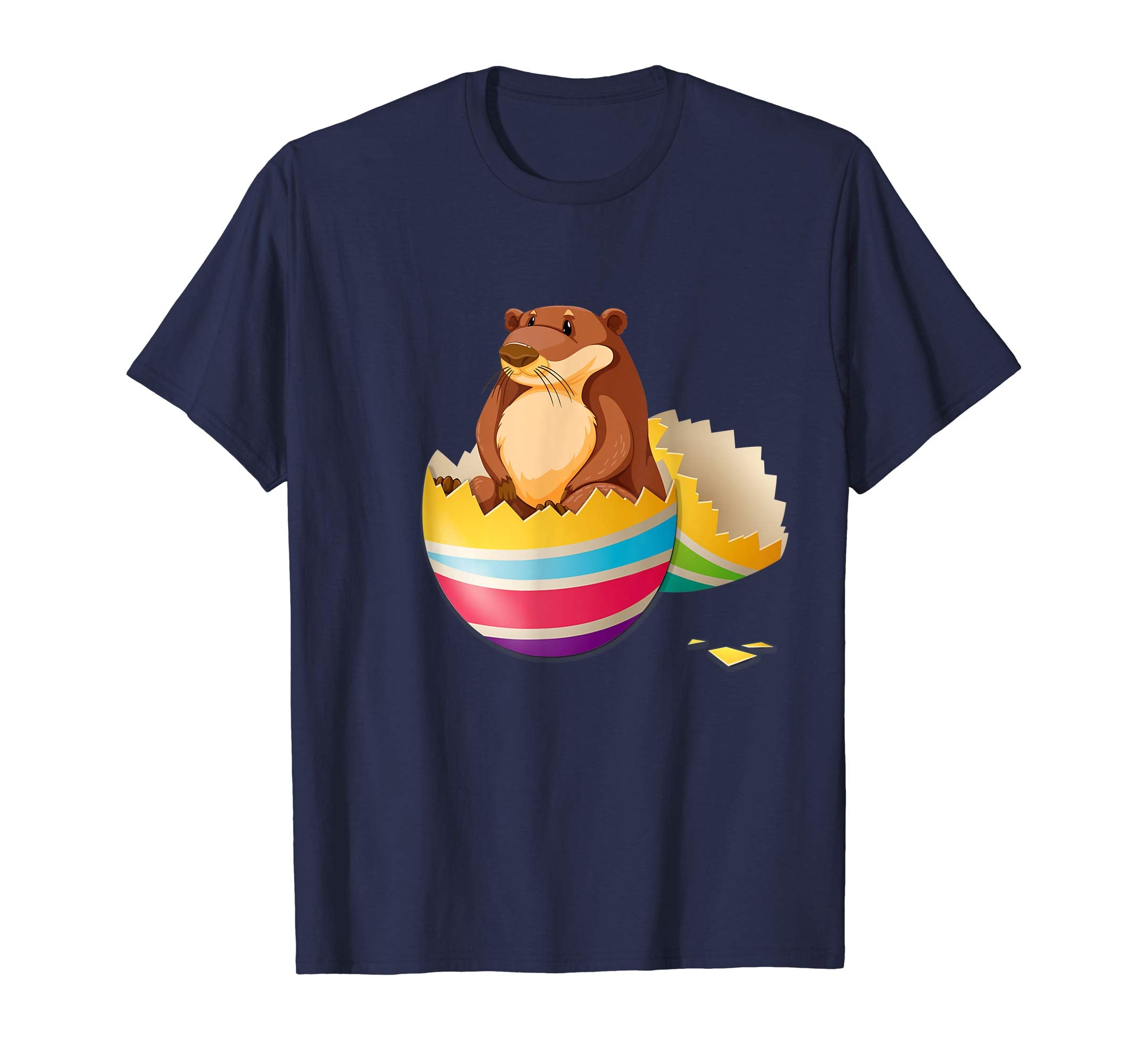 Baby Otter Hatching From Easter Egg Easter Day Shirt