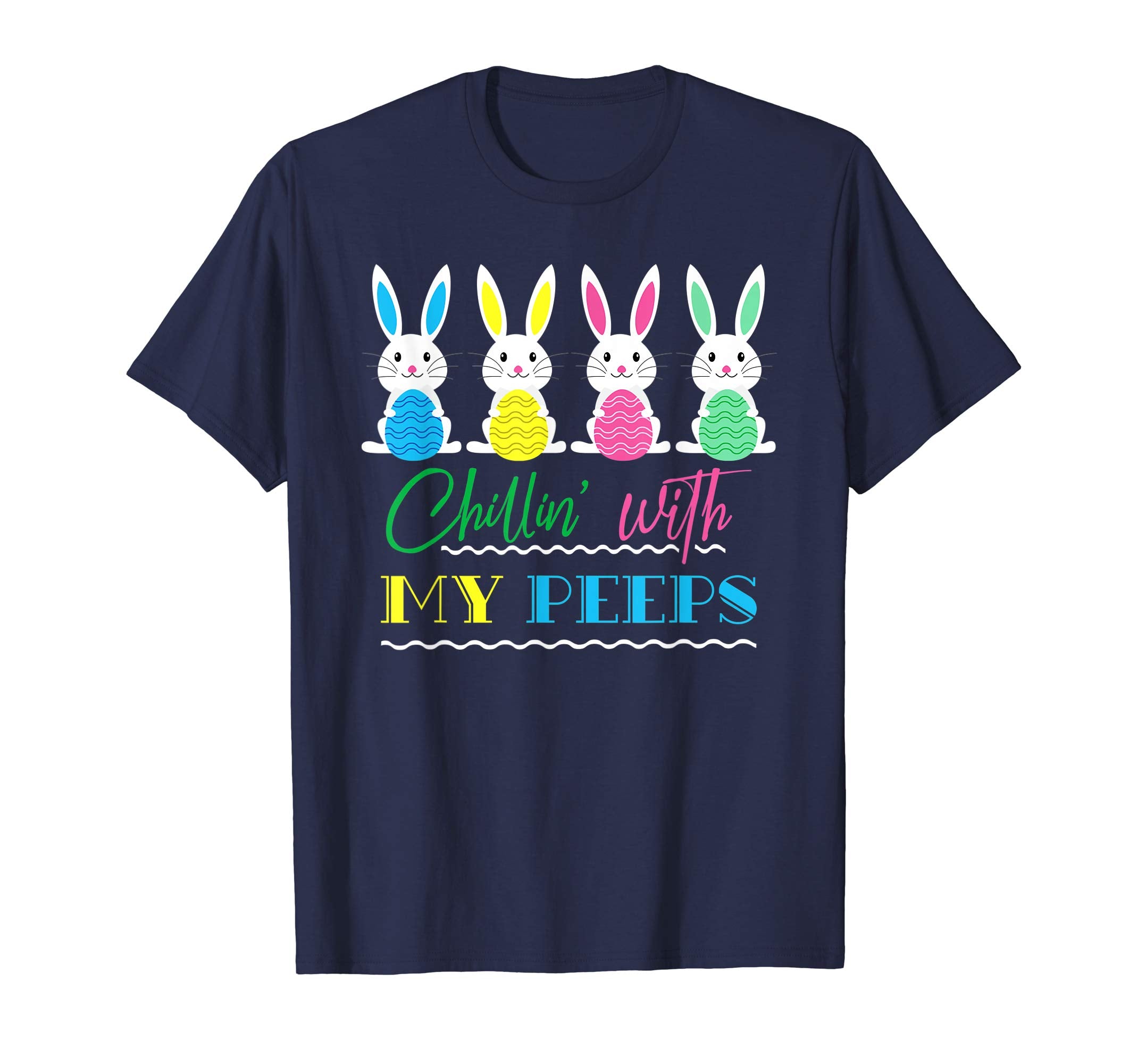 Funny Easter Chillin' with my Peeps Bunnies T-Shirt