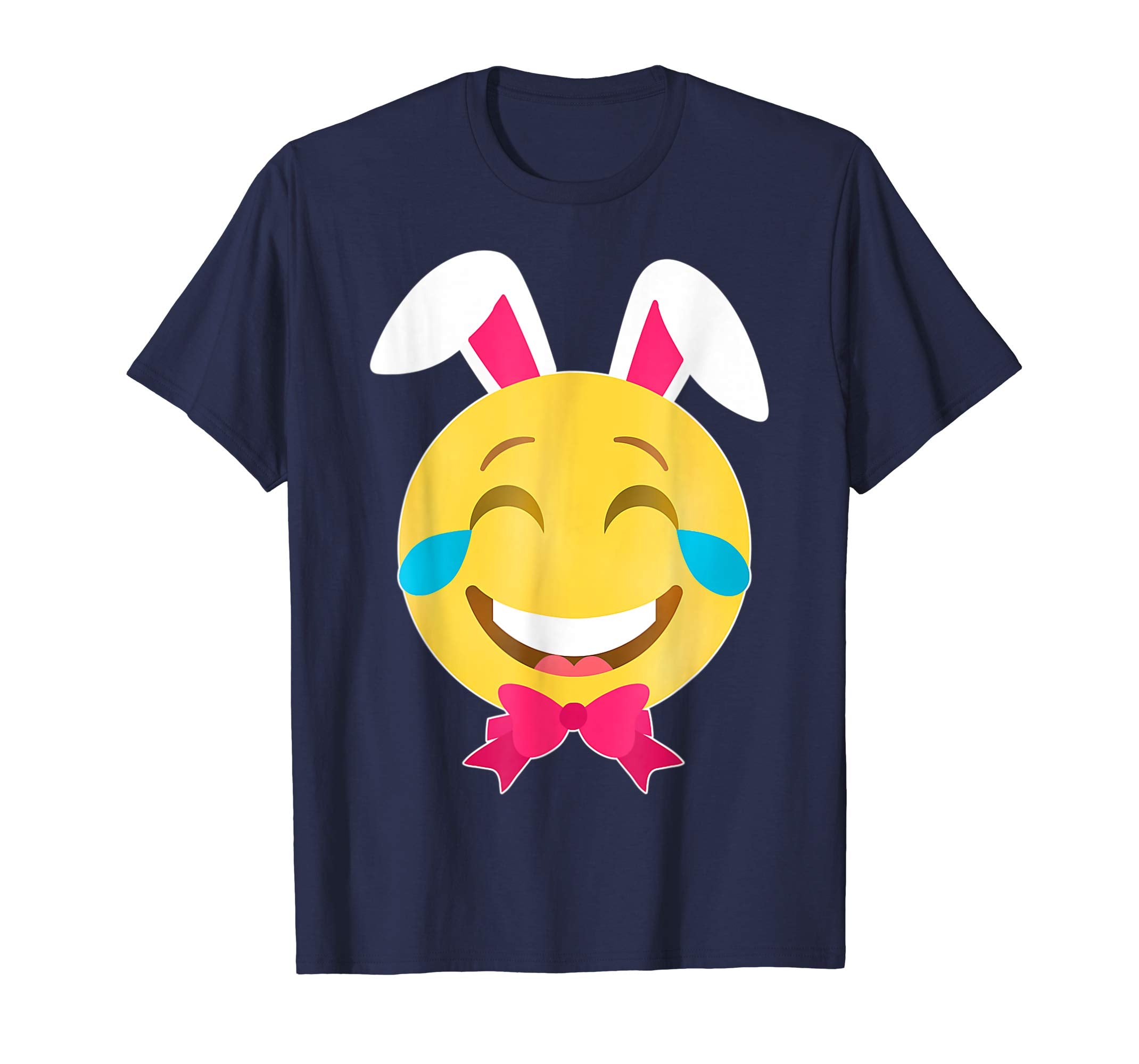 Smile Emotion Girl Face Bunny Rabbit Happy Easter Day Shirt