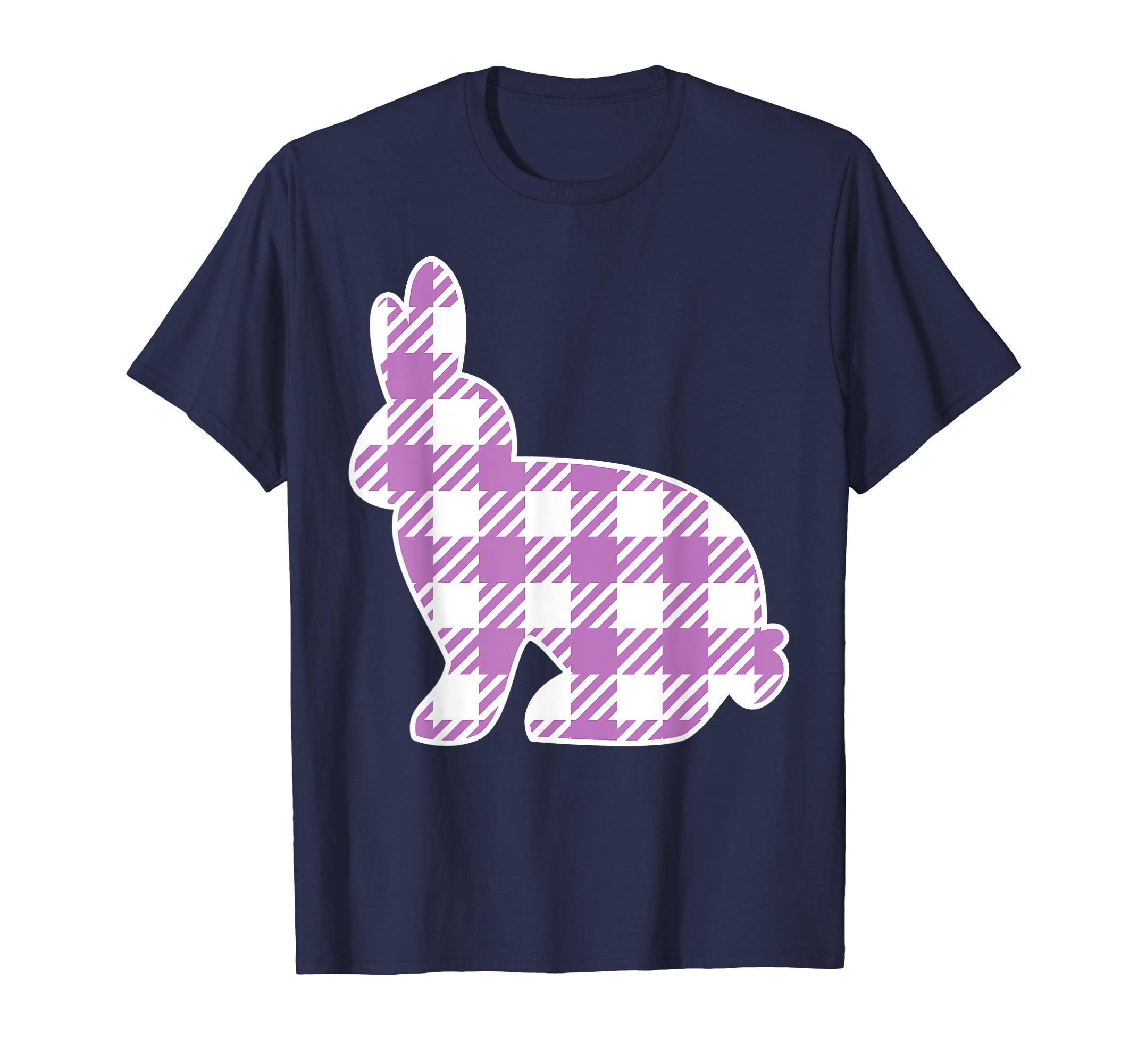 Buffalo Plaid Easter Bunny Shirt for Girls Women Kids Rabbit