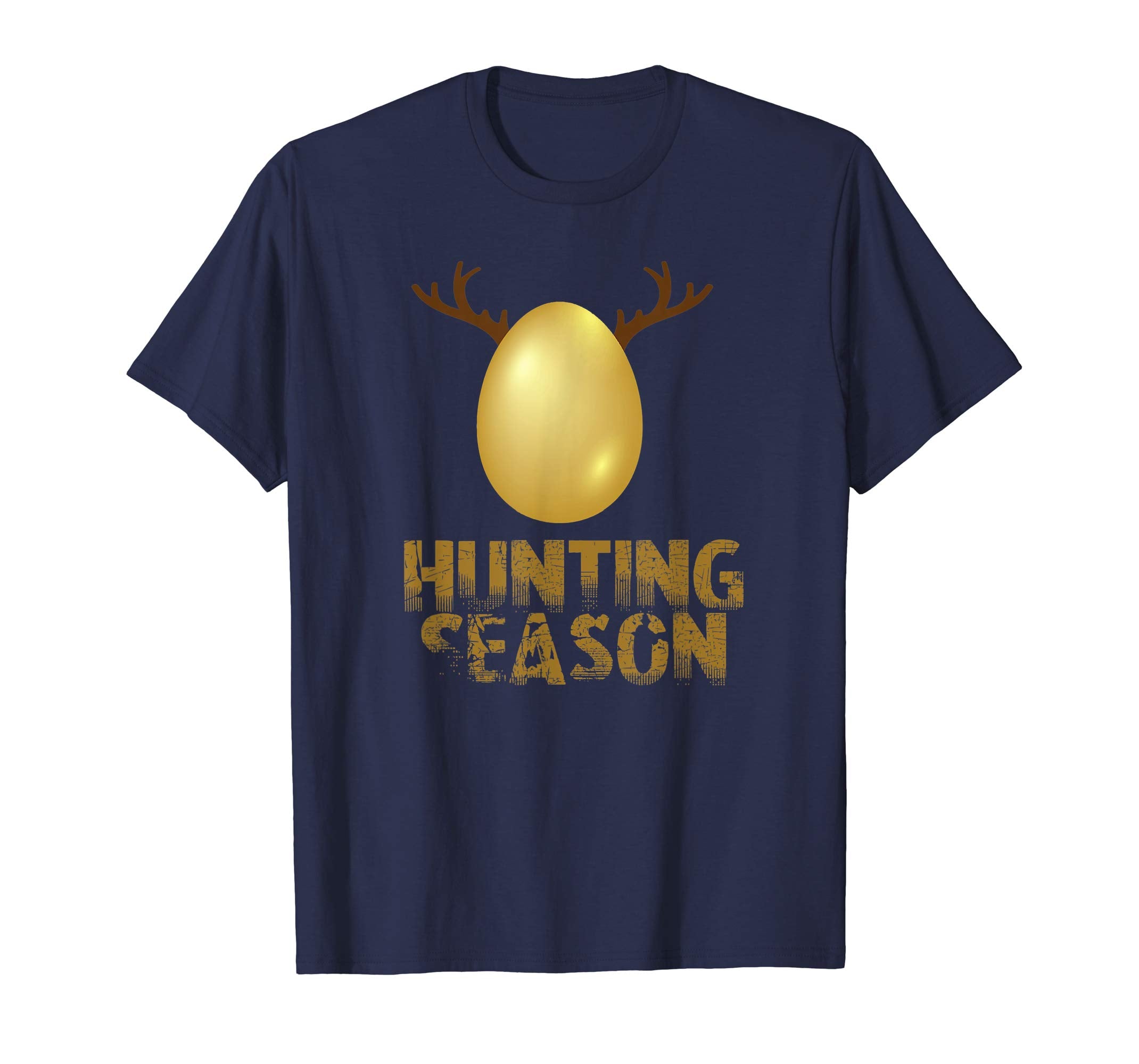 Hunting Season Funny Antlers Golden Easter Egg T-Shirts