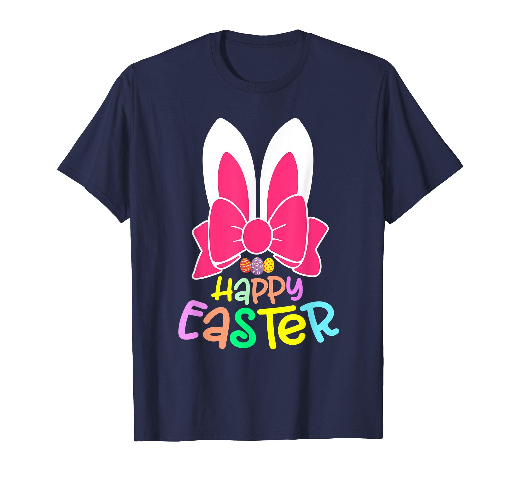 Bunny Ears Eggs Happy Easter Kids Boys Girls T Shirt Gift