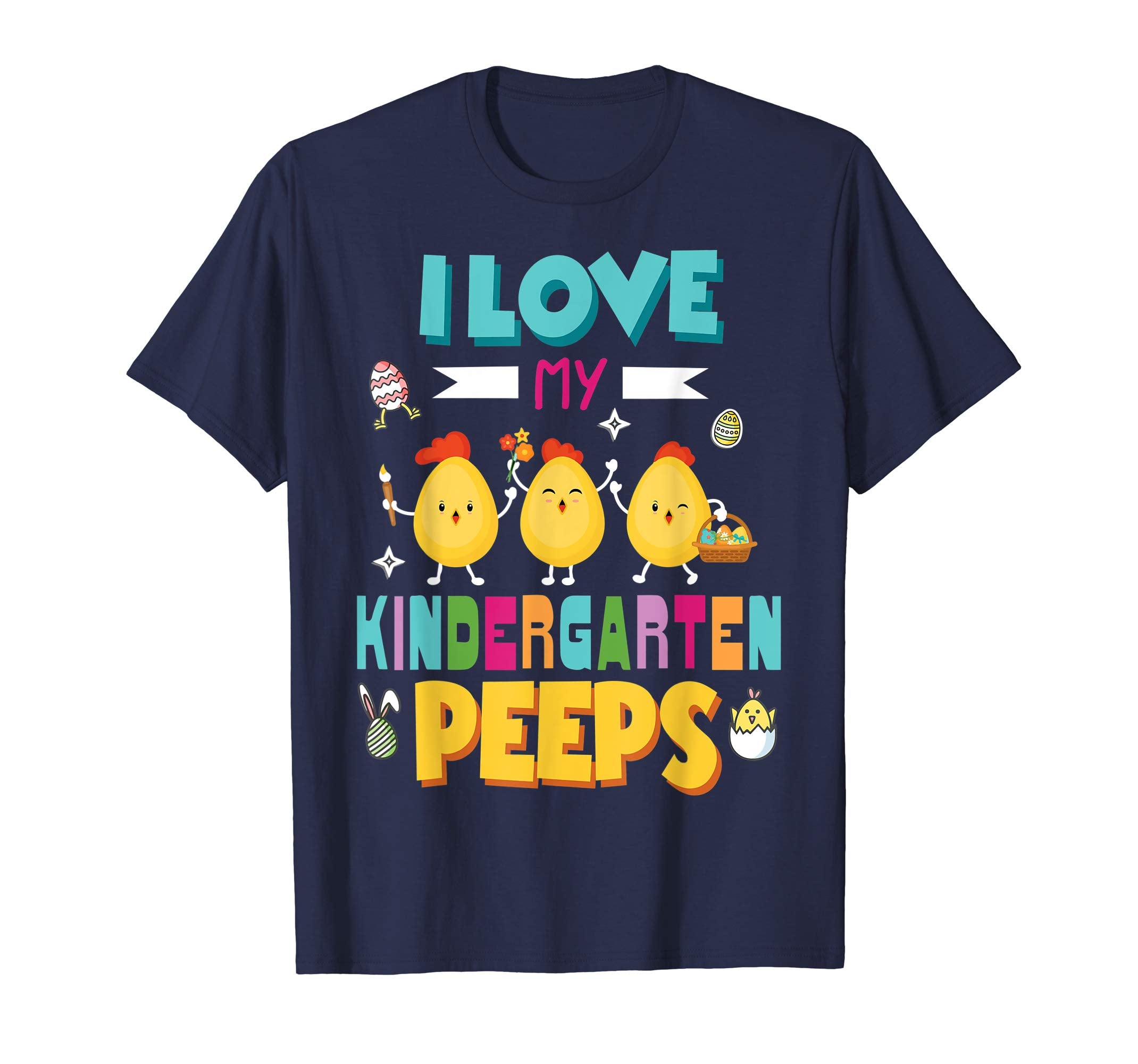 I Love My Kindergarten Peeps Shirt Easter Teacher Tee