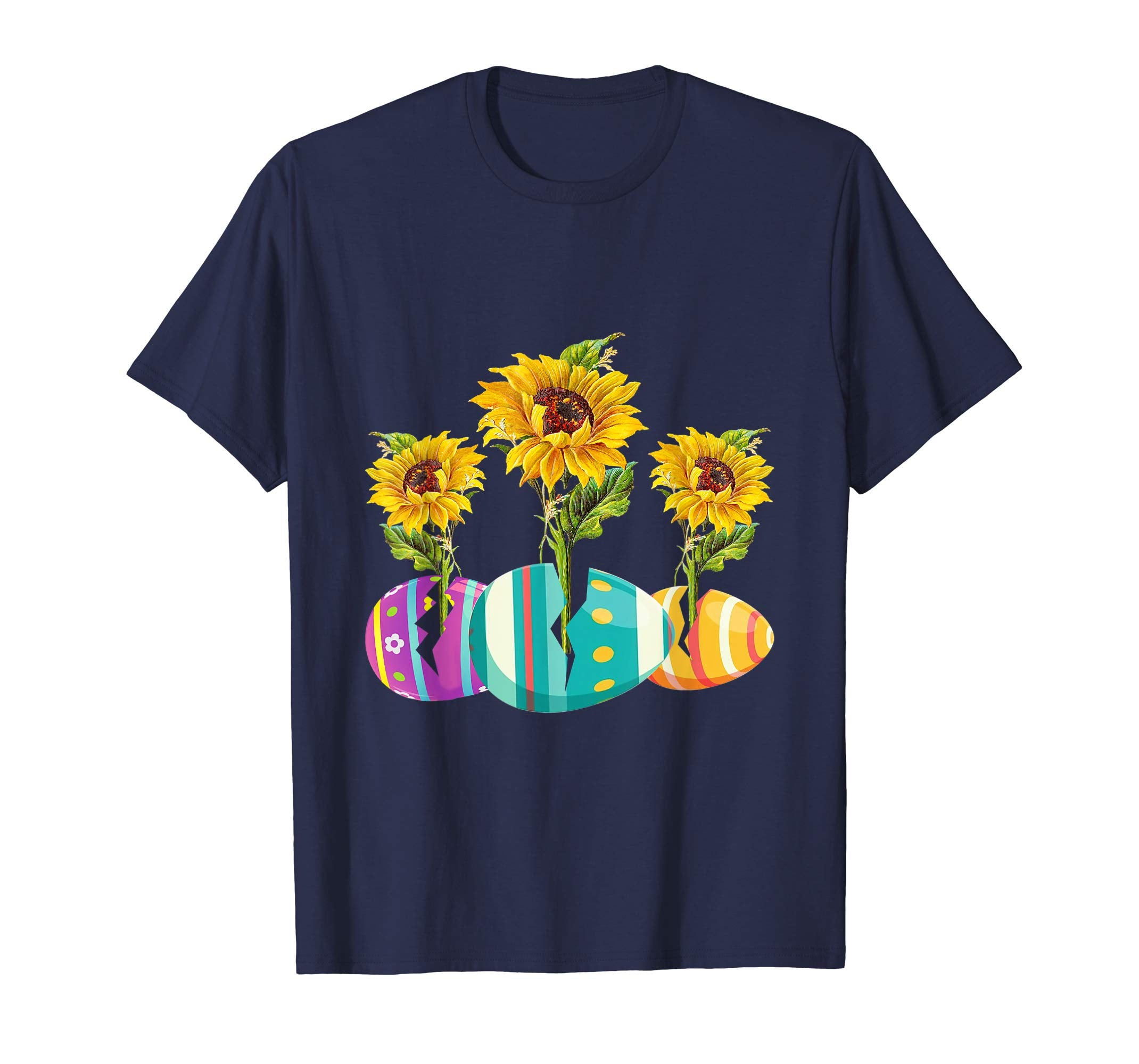 Happy Easter Eggs Sunflower Gift T-Shirt