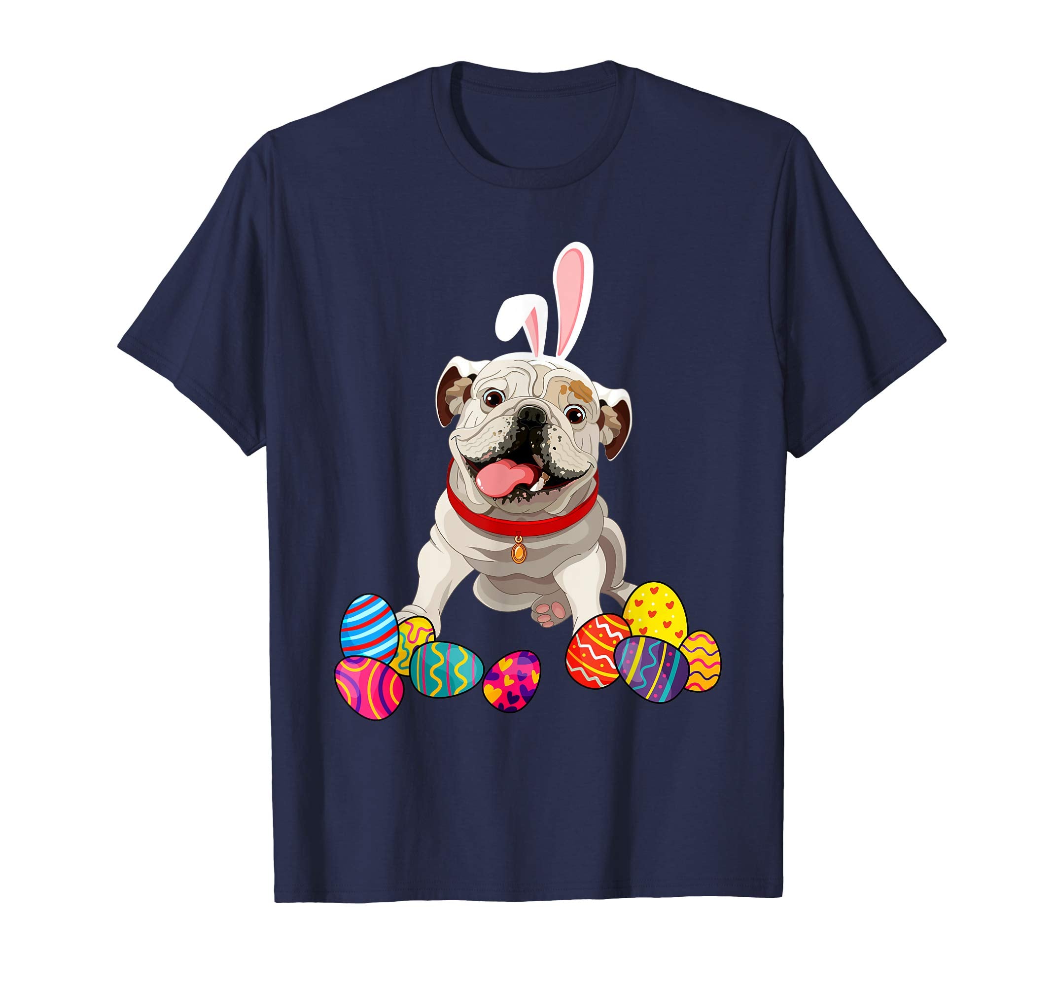 English Bulldog Bunny Ear With Egg Easter Easter Day Shirt