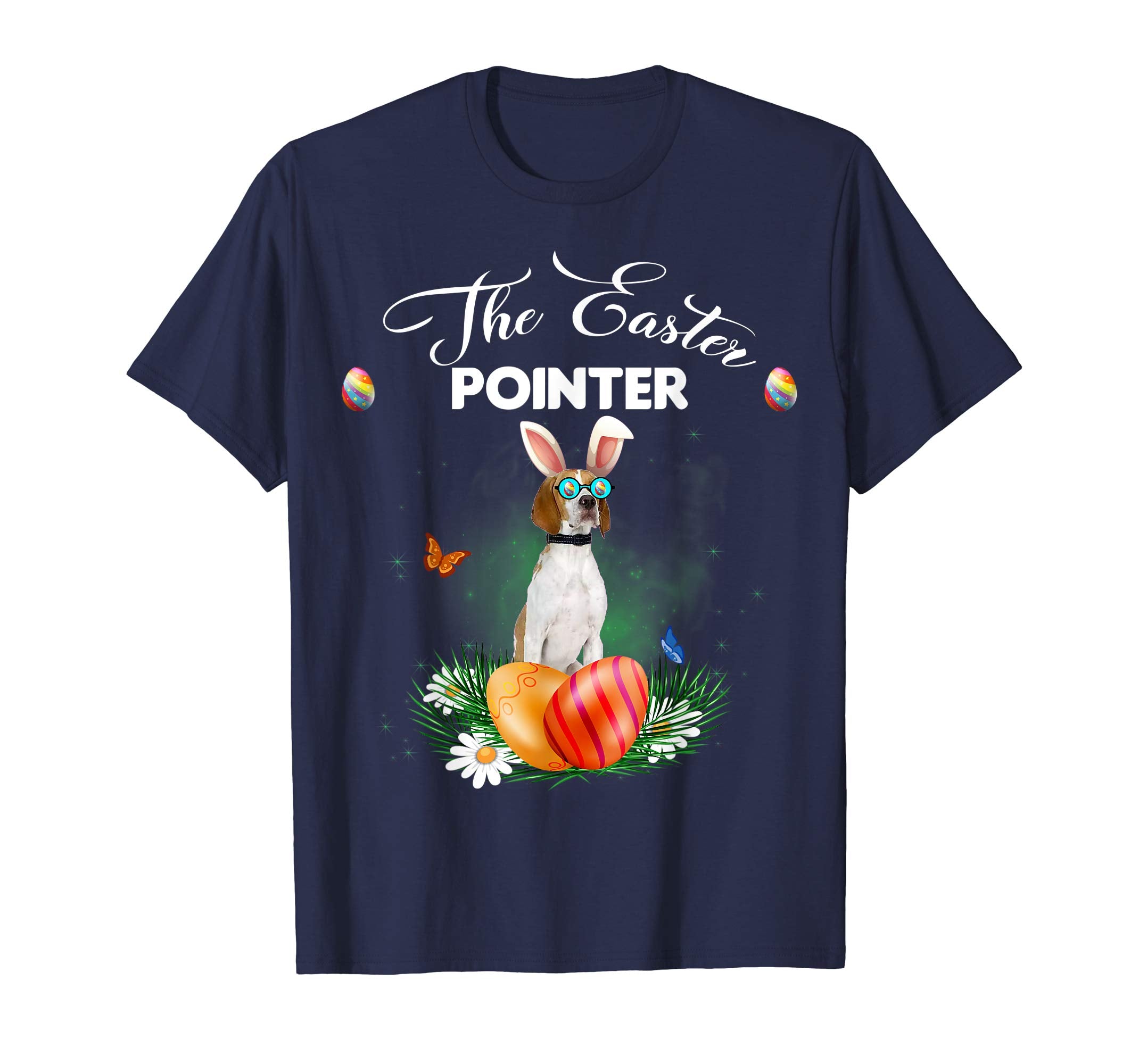 Pointer Bunny Easter Day Dog Gifts T-Shirt