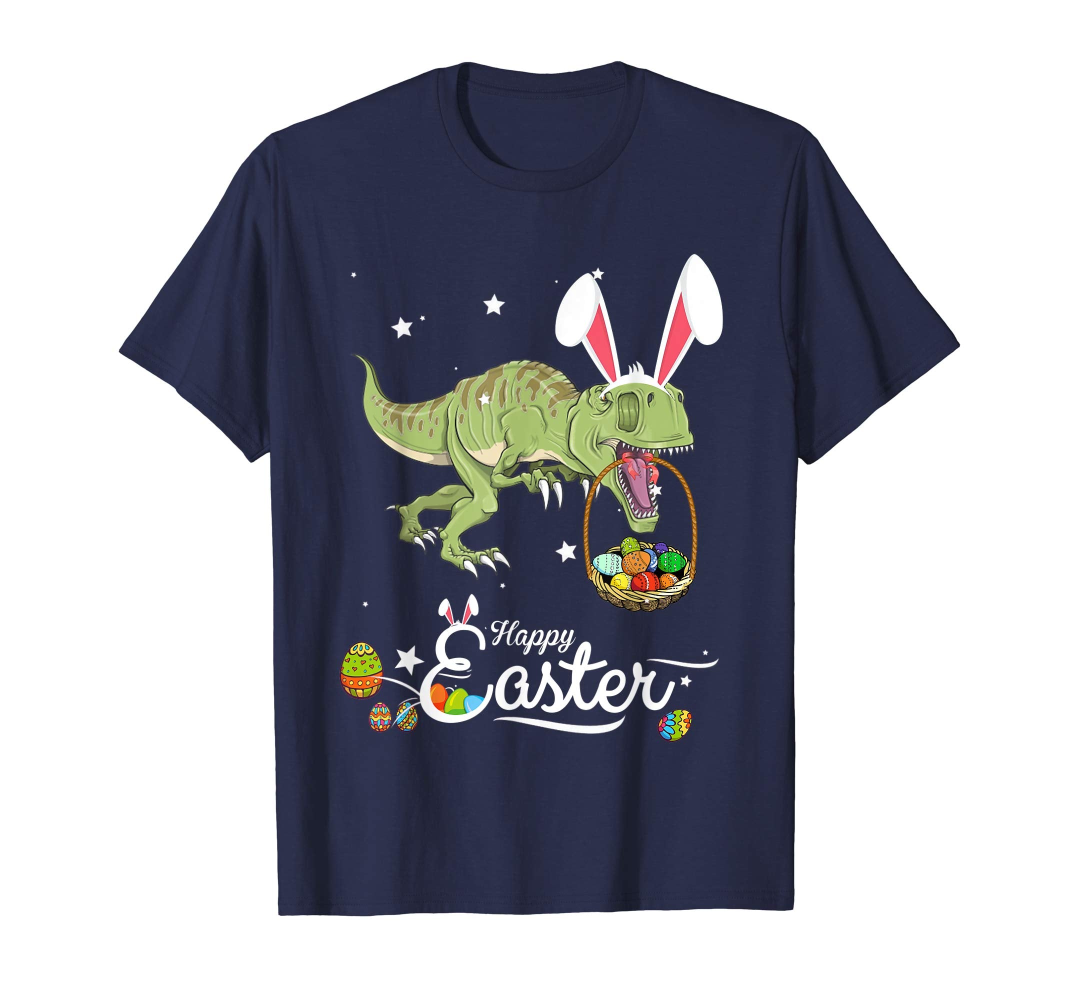 Cute Easter Dinosaurs with Bunny Ears and Eggs T Shirt
