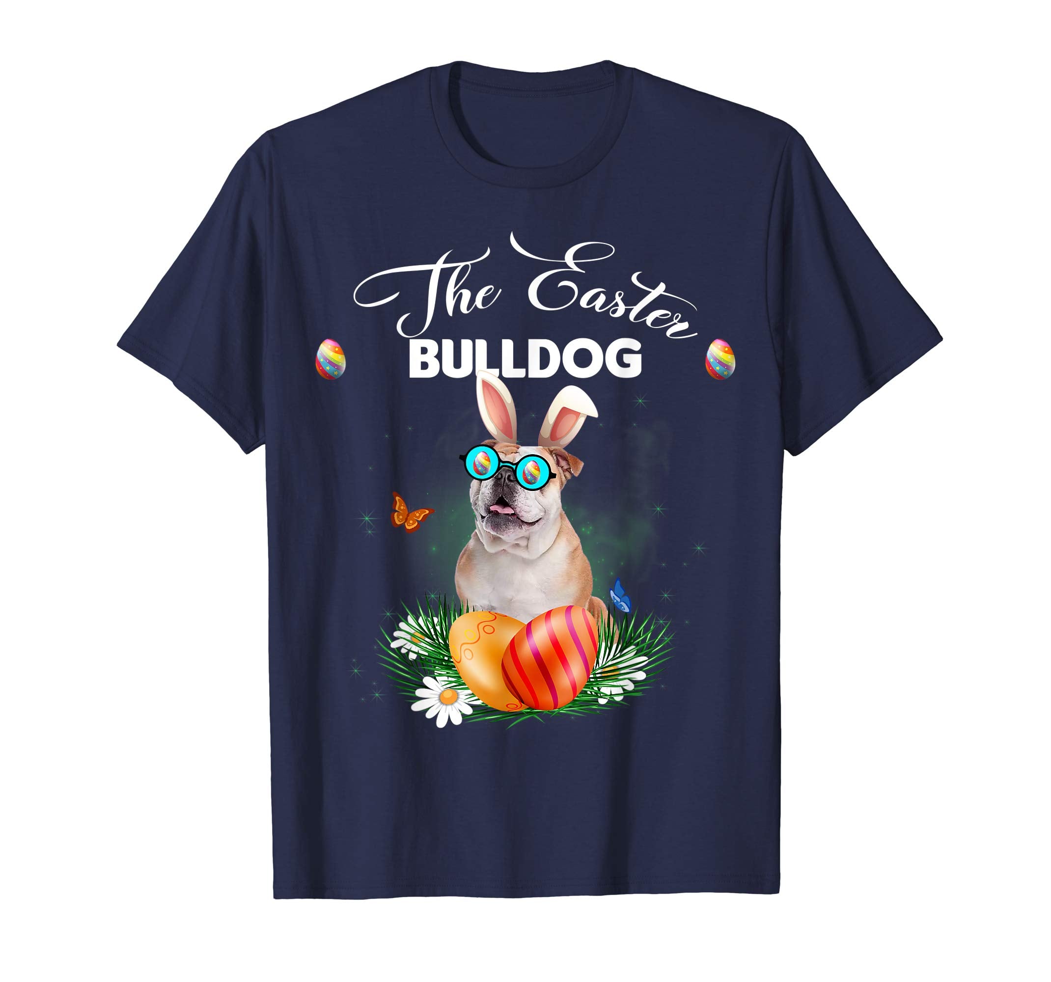 Bulldog Bunny Easter Day Dog Gifts T-Shirt