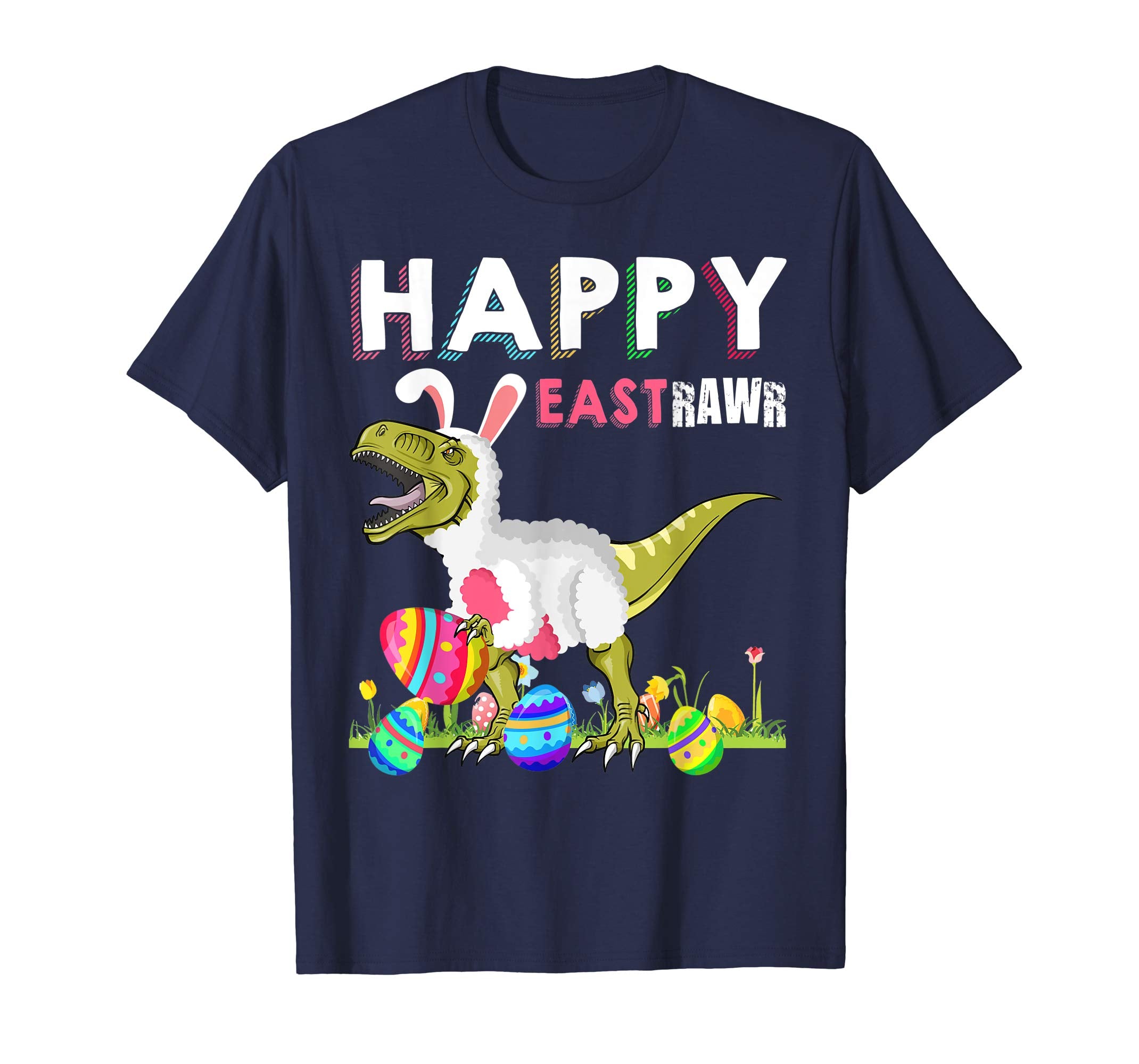 Rawr T-Rex Dinosaur Easter Shirt Gift For Son Kids Toodler