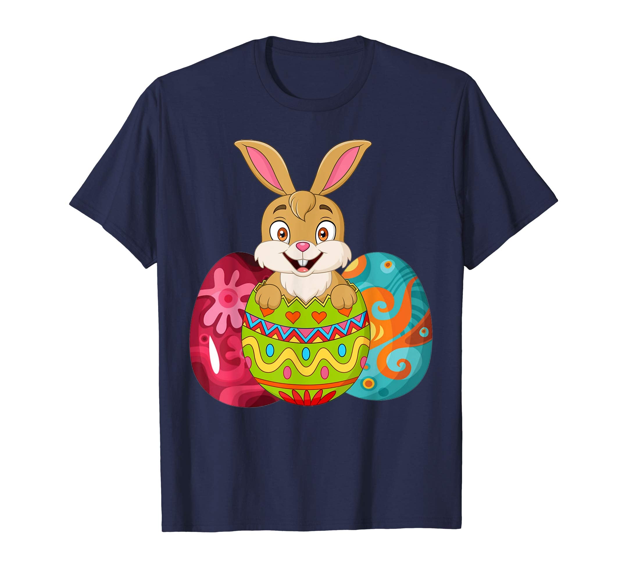 Cute rabbit inside Easter Eggs Tshirt Easter Shirt for kids