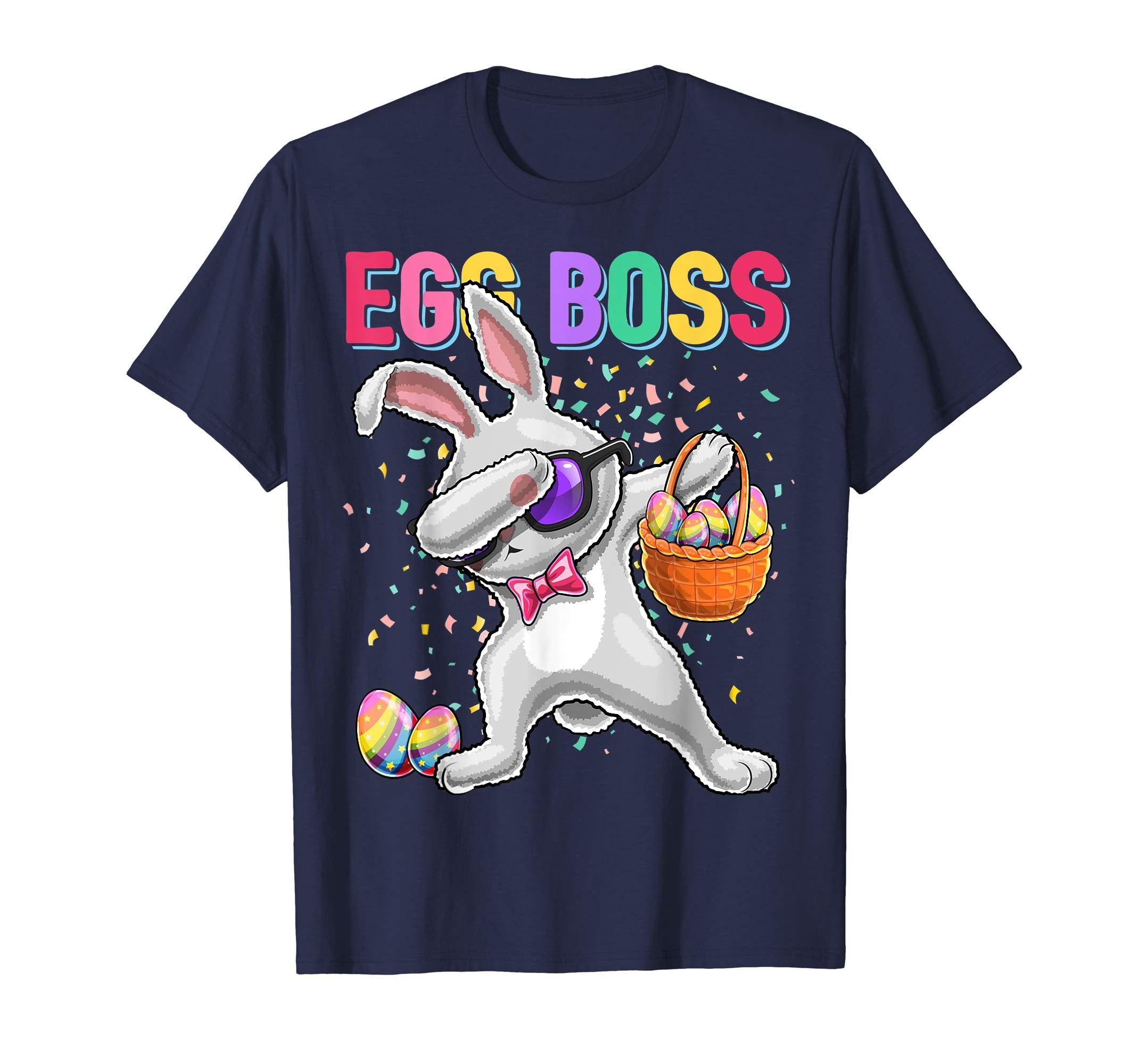 Egg Boss Dabbing Easter Bunny Shirt Easter Day Egg Gift Kids