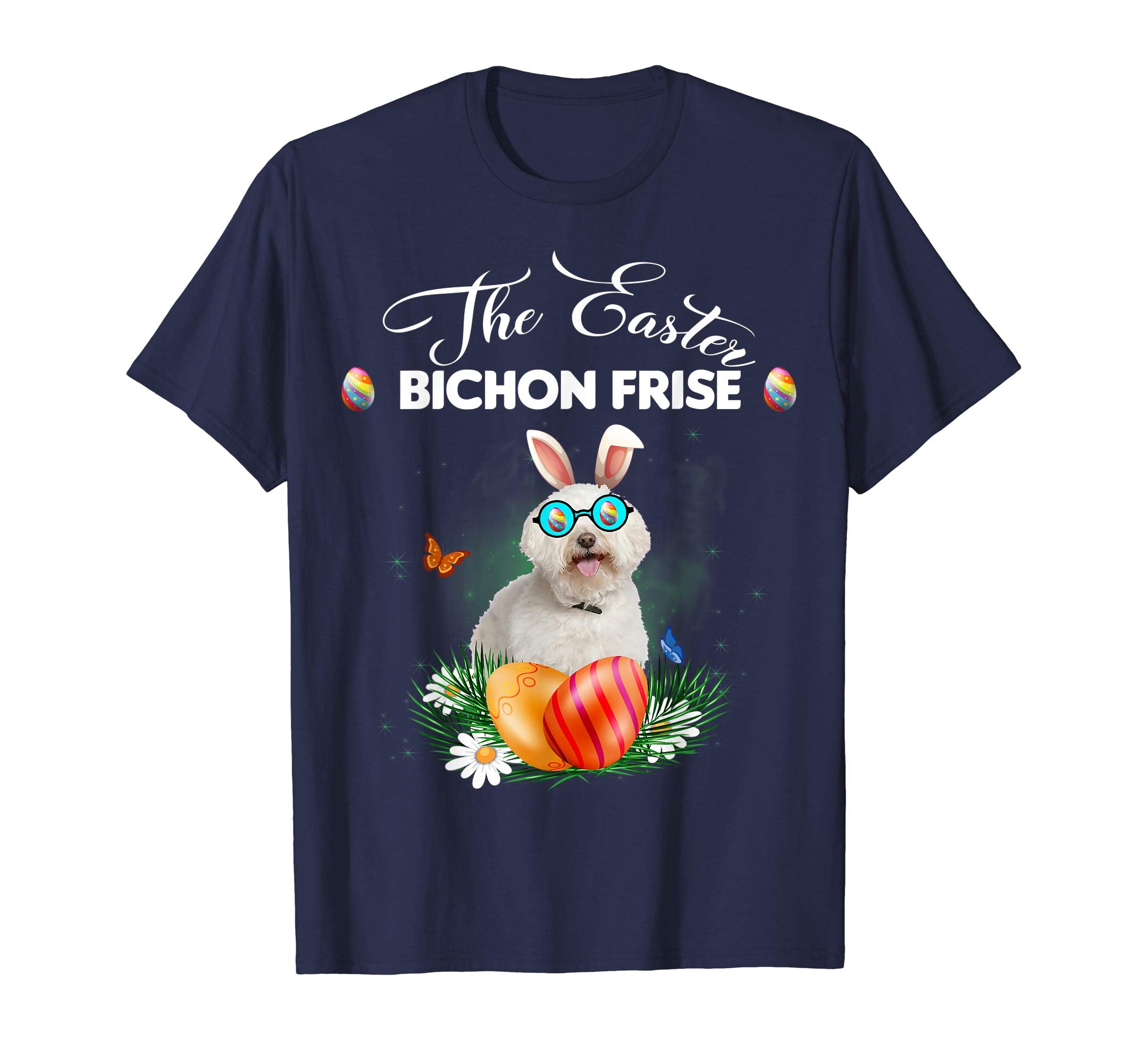 Bichon Frise Bunny Easter Day Dog Gifts T-Shirt