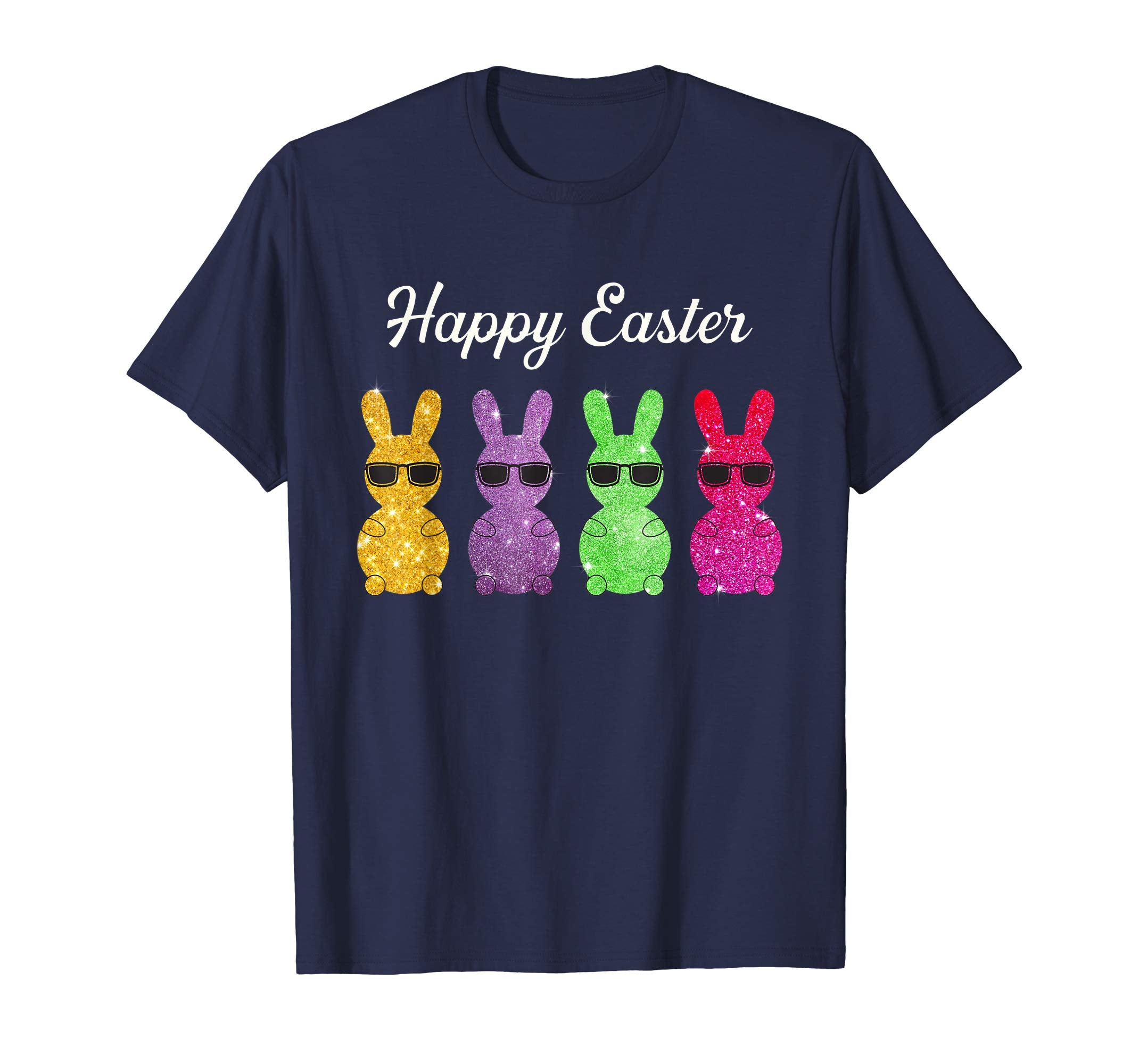 Happy Easter Real Bunny T Shirt Colorful Egg Hunt