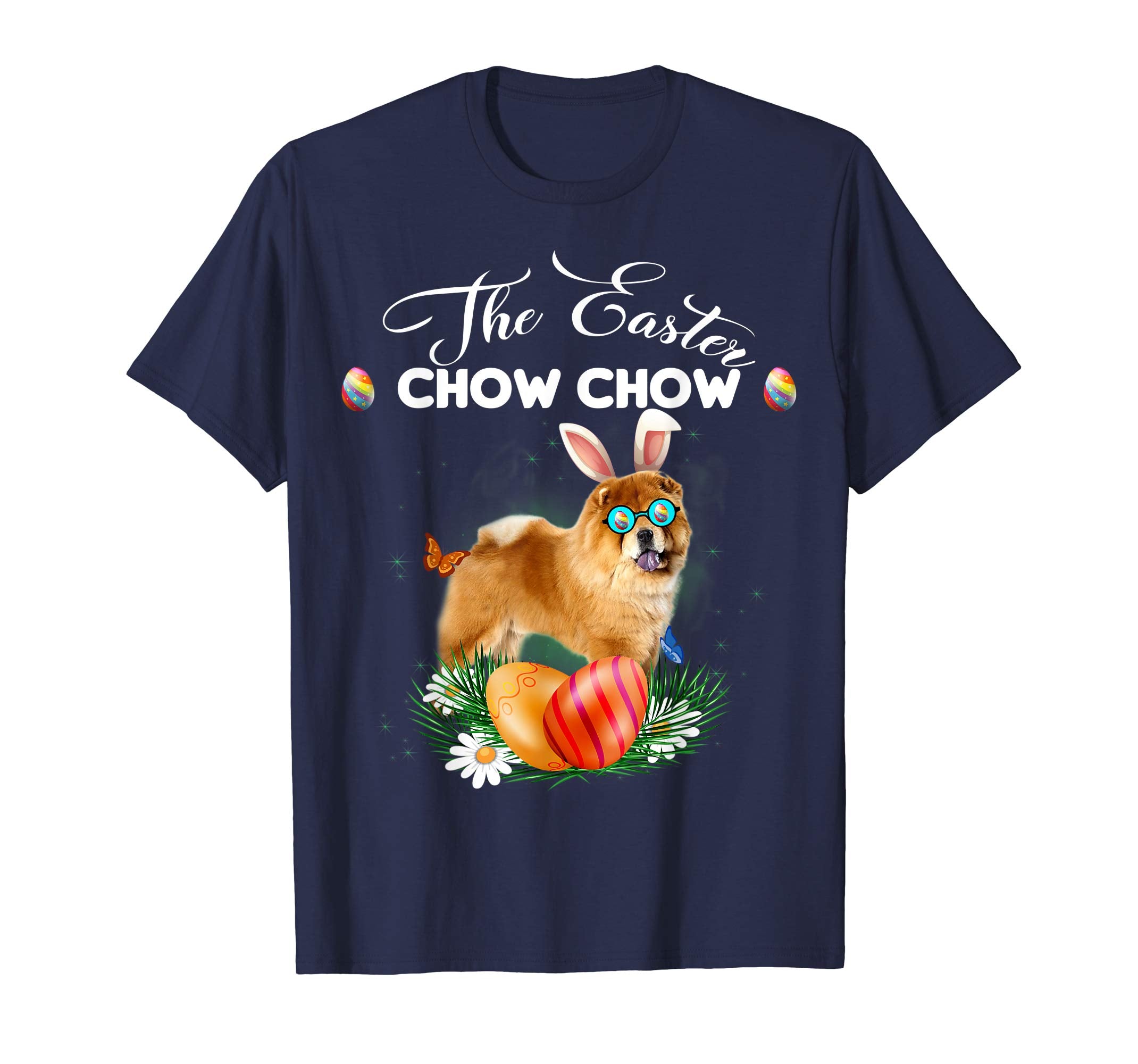 Chow Chow Bunny Easter Day Dog Gifts T-Shirt