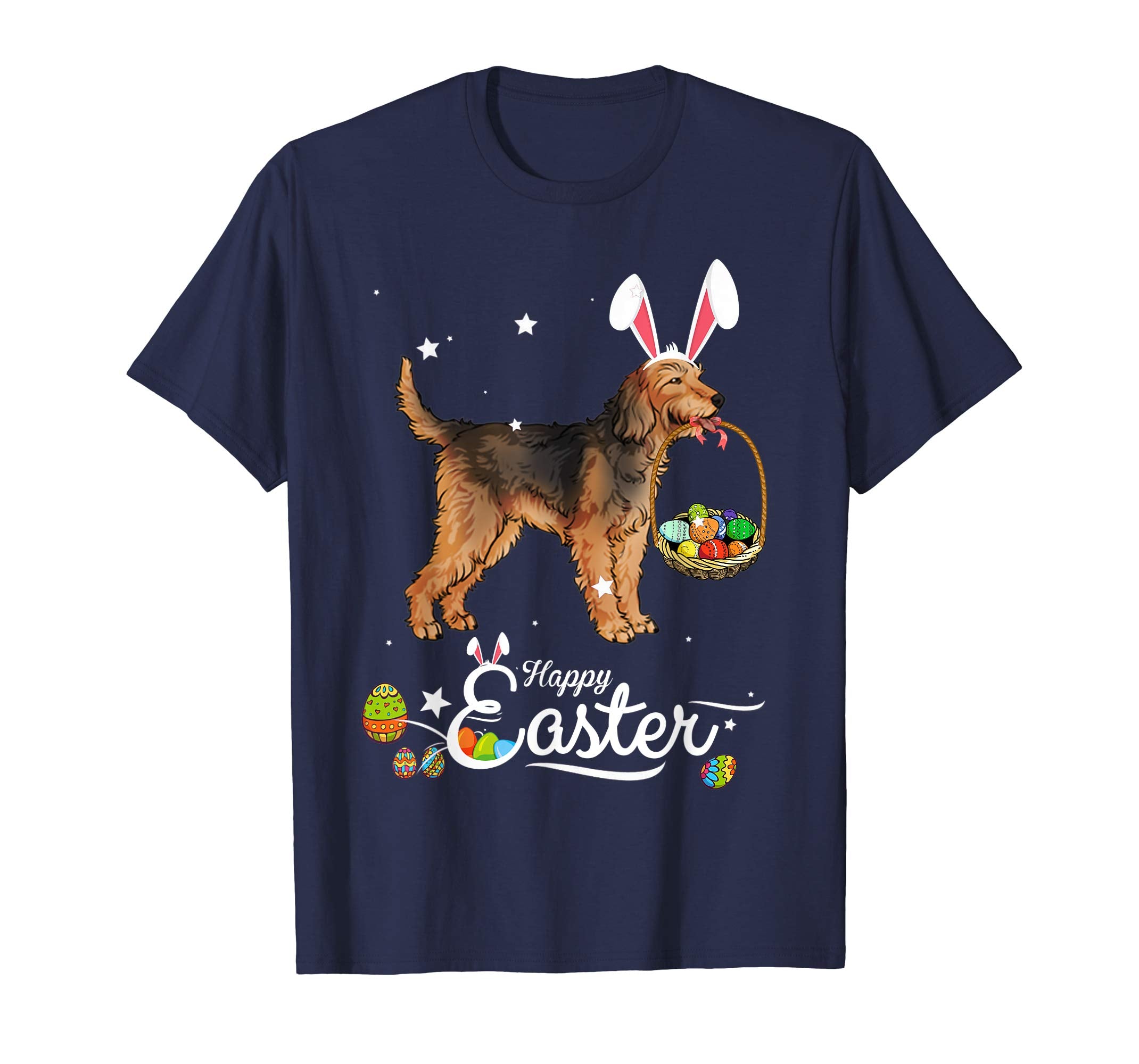 Otterhound Dog With Bunny Hat Easter Costume T Shirt